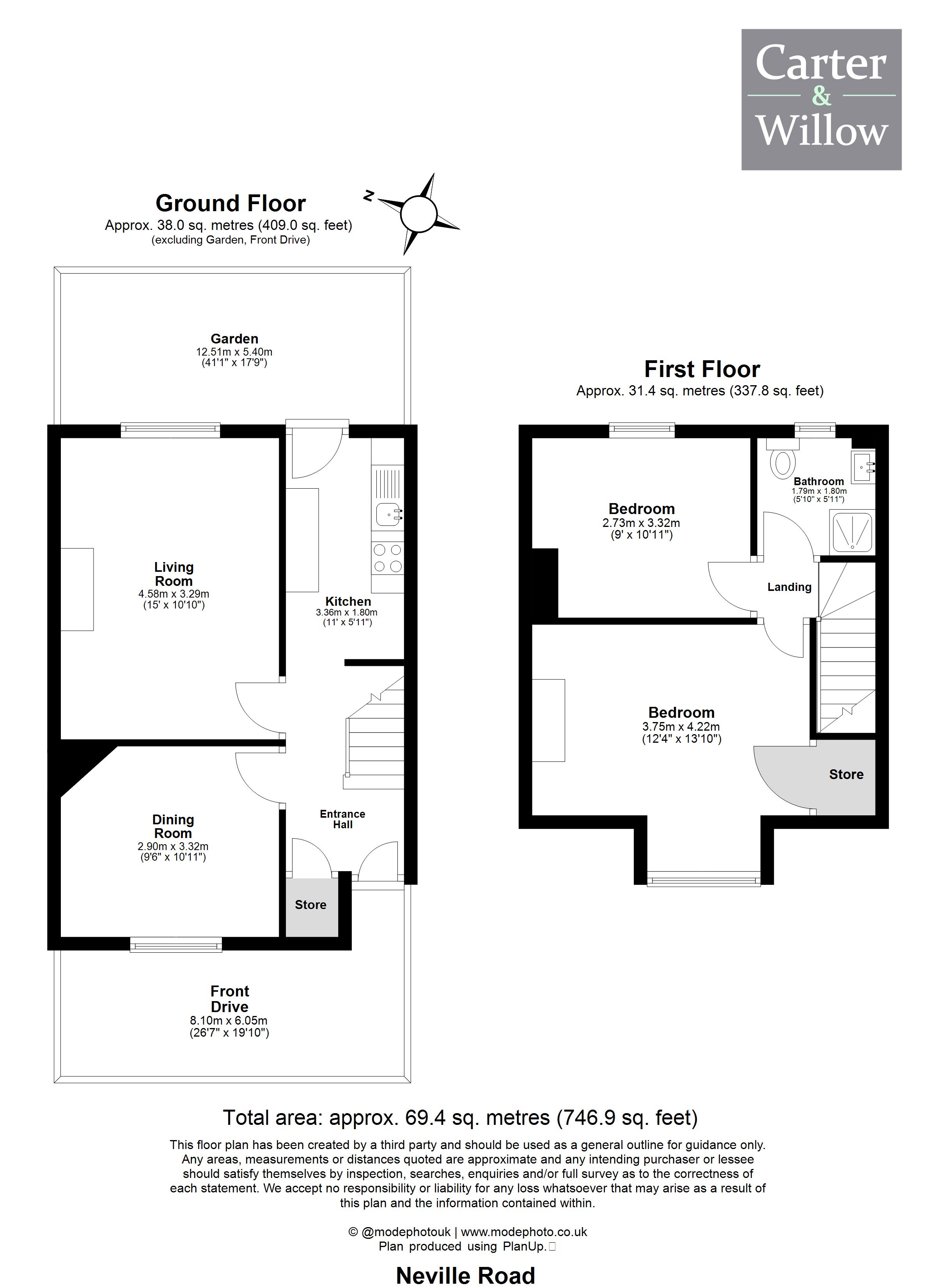 4, Neville Road, Dagenham floorplan