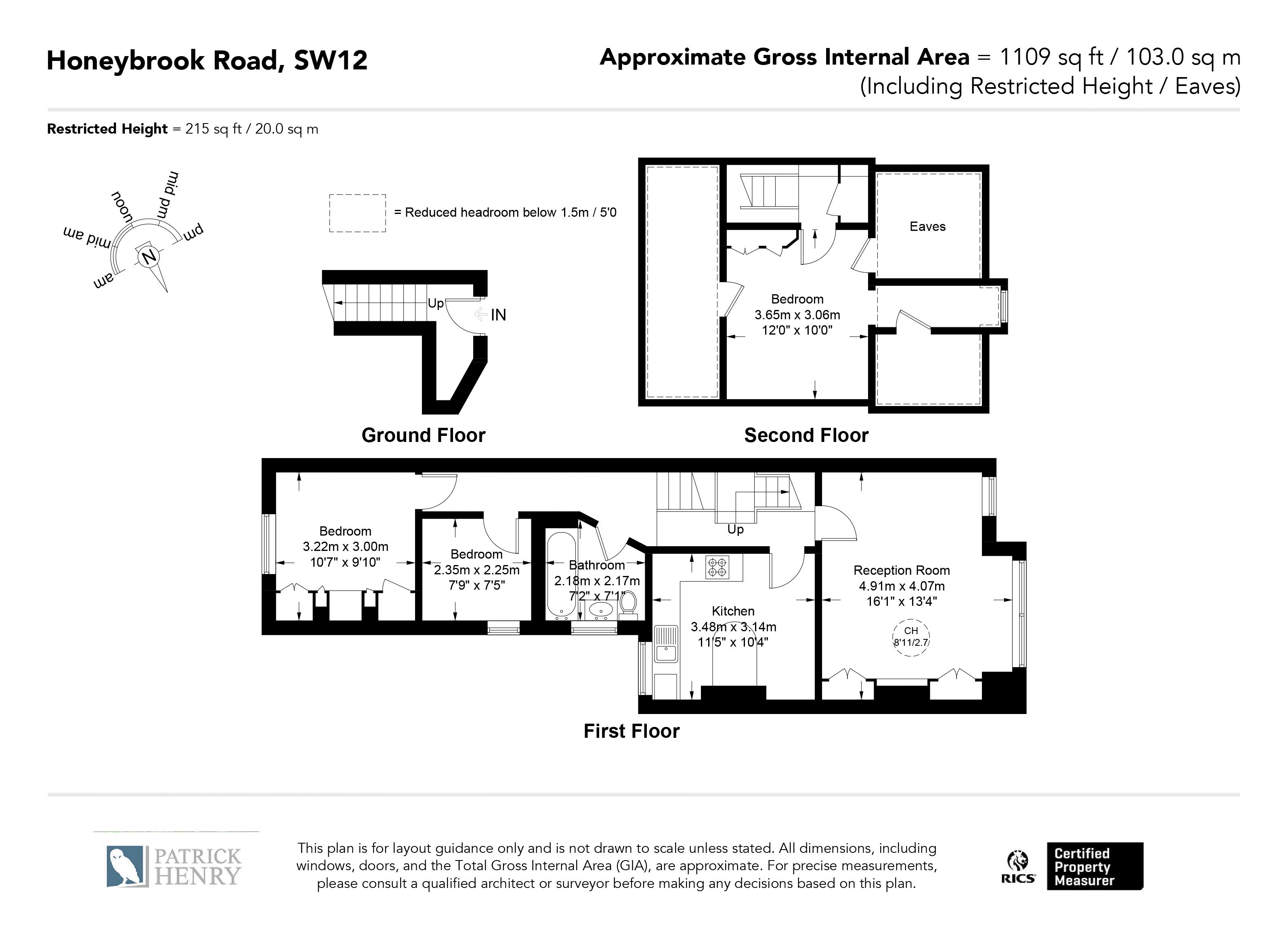 13b, Honeybrook Road, London floorplan