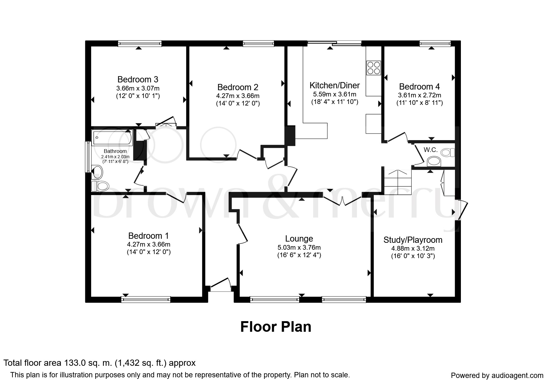 4 Bedrooms Detached bungalow for sale in Osborne Way, Wigginton, Tring HP23