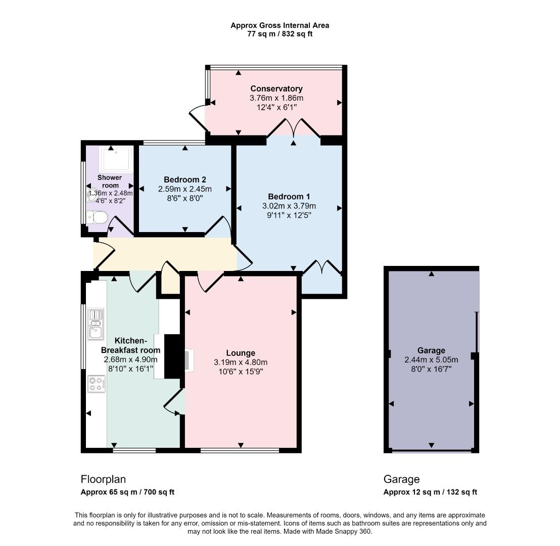 14, Taunton Close, Wigston floorplan