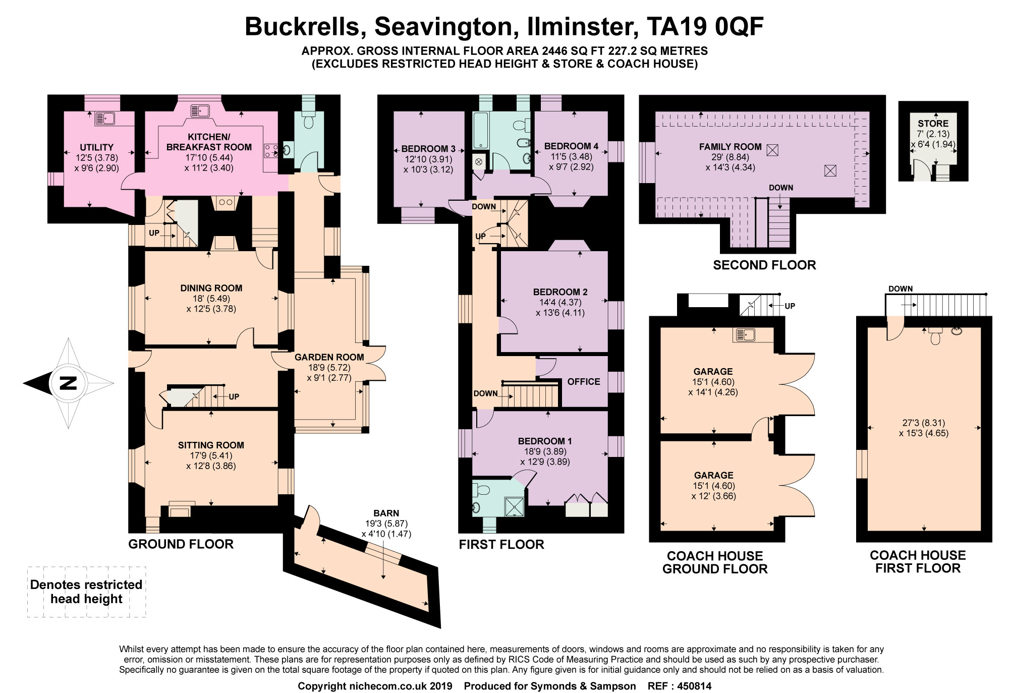 4 Bedrooms Detached house for sale in Seavington, Ilminster, Somerset TA19