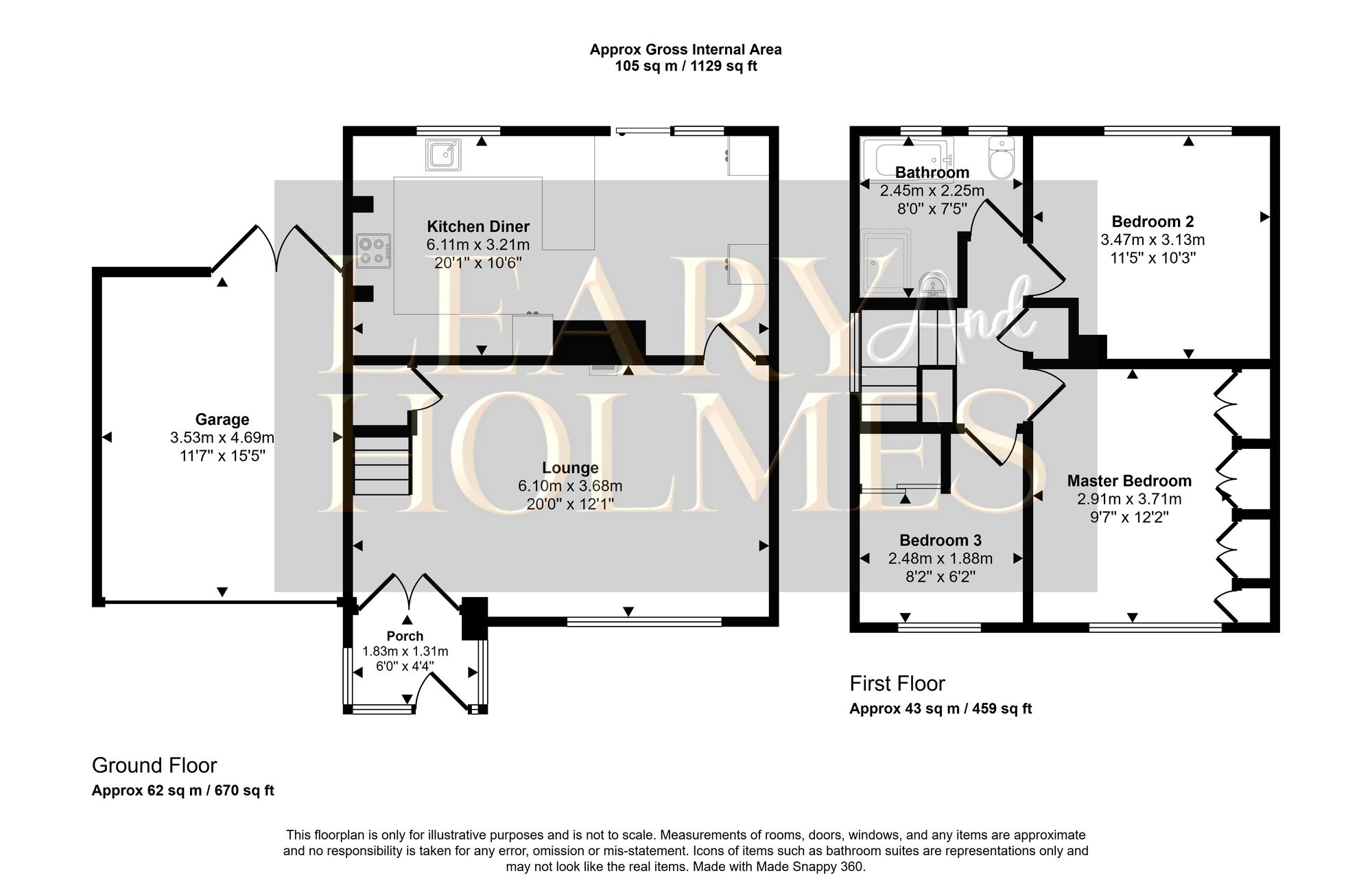 24 Girtin Road, South Shields floorplan