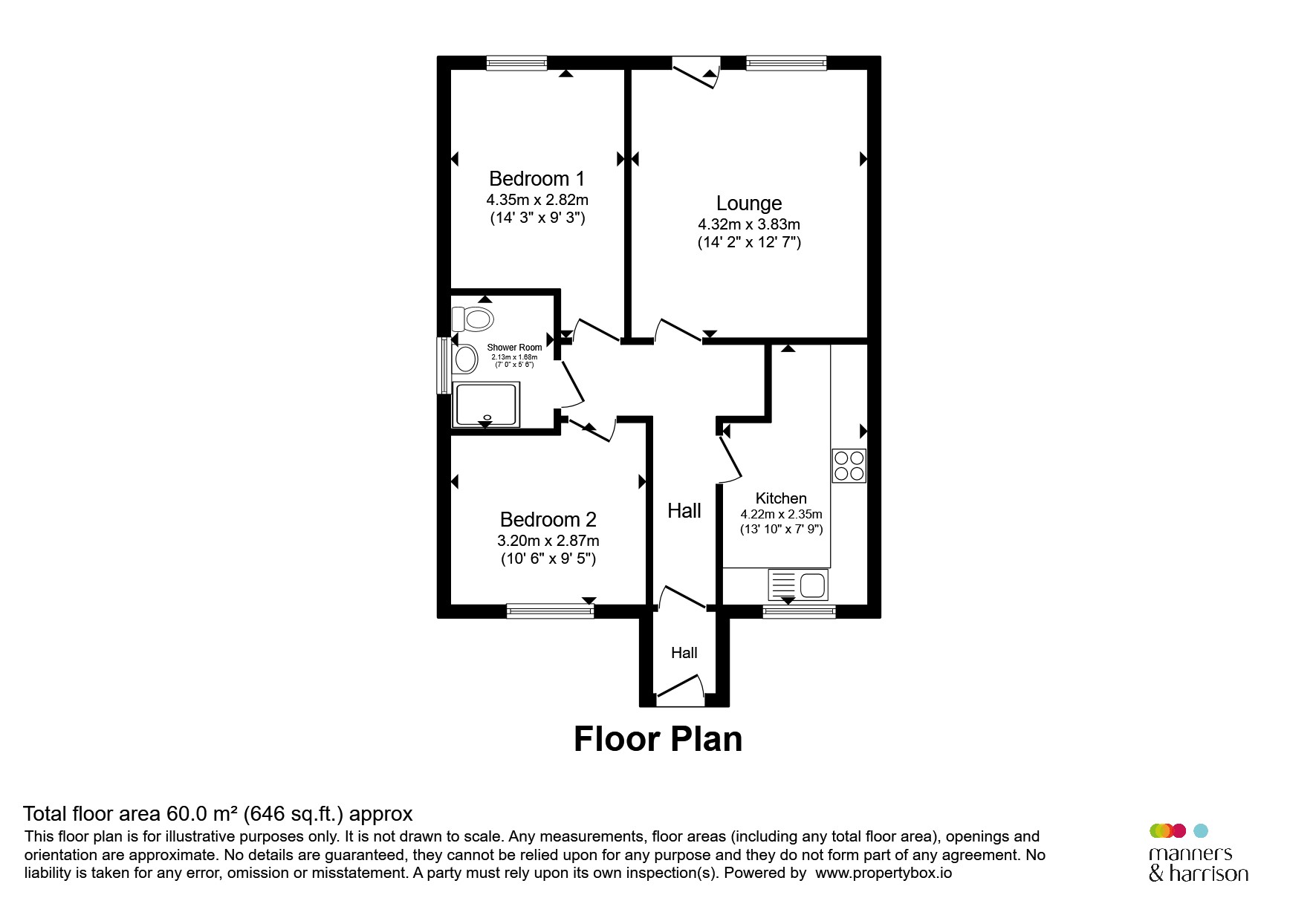 25, Bunting Close, Hartlepool floorplan