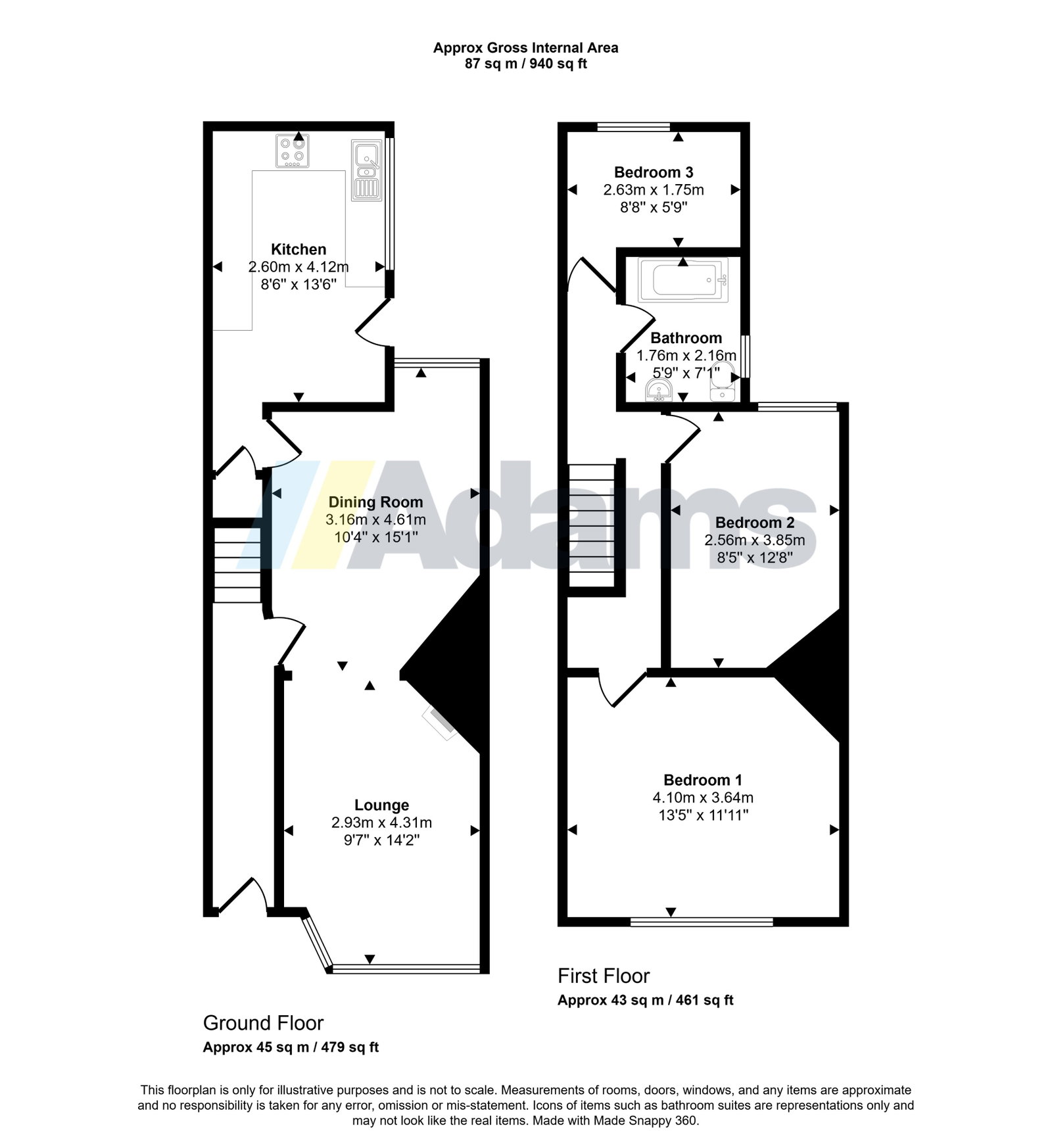 27, Warburton Street, Warrington floorplan