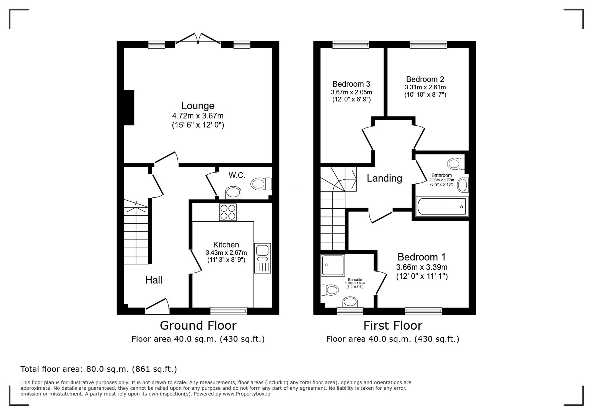 7 Lon Yr Helyg, Bridgend floorplan