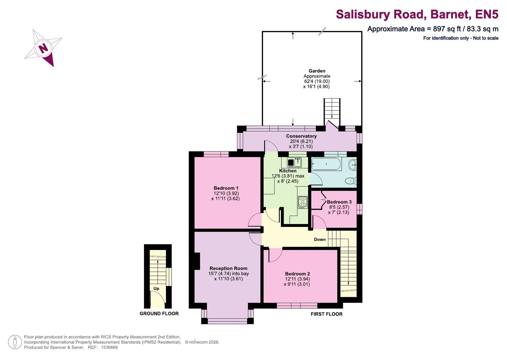77a Salisbury Road, Barnet floorplan