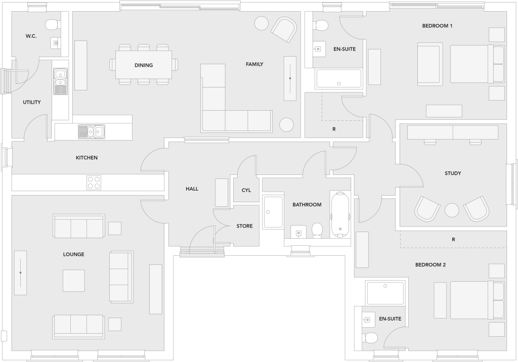 The Wood at The Fairways, Alnwick floorplan