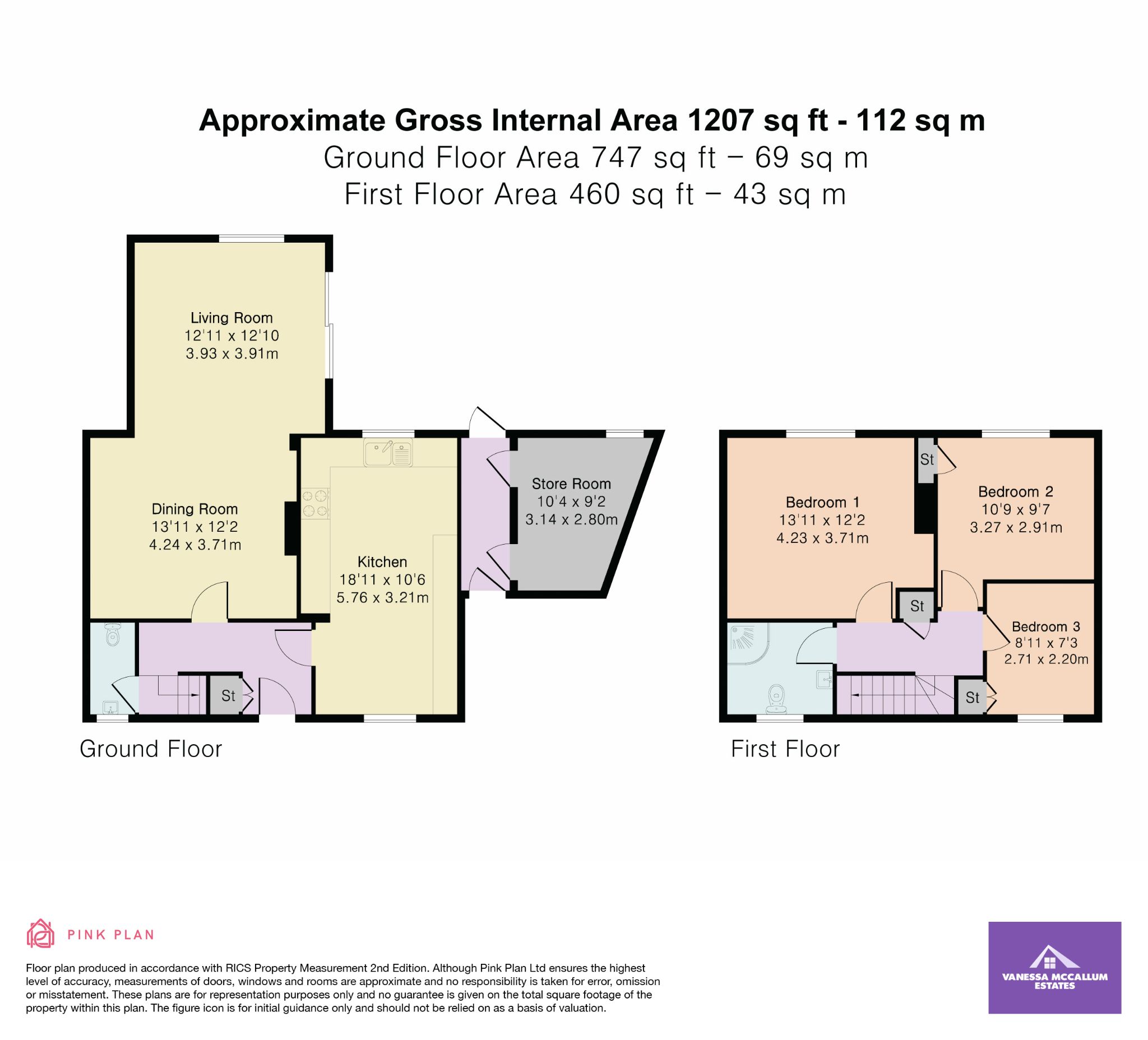 12 Raymonds Close, Welwyn Garden City floorplan