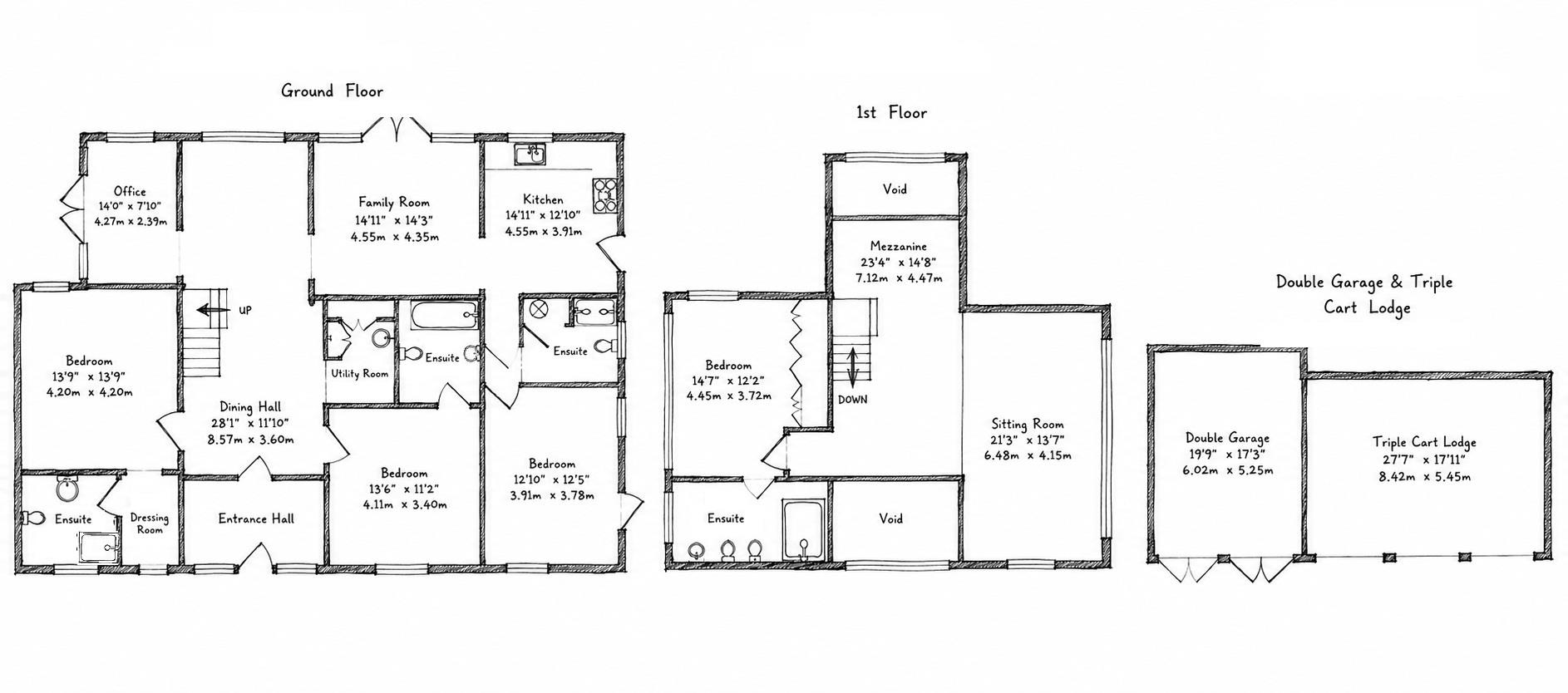 Wortwell Hall Barn, Low Road, Harleston floorplan