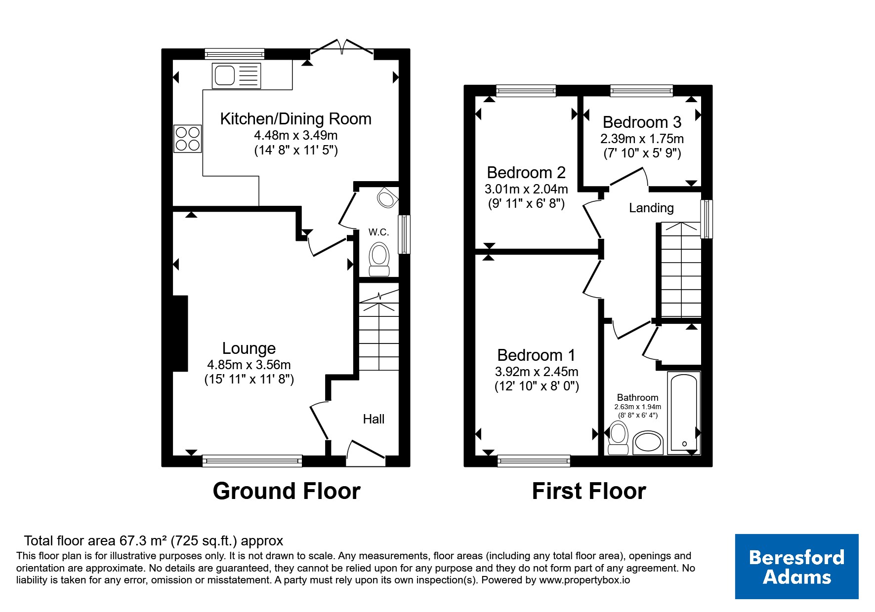 9, Sydney Close, Cheshire floorplan