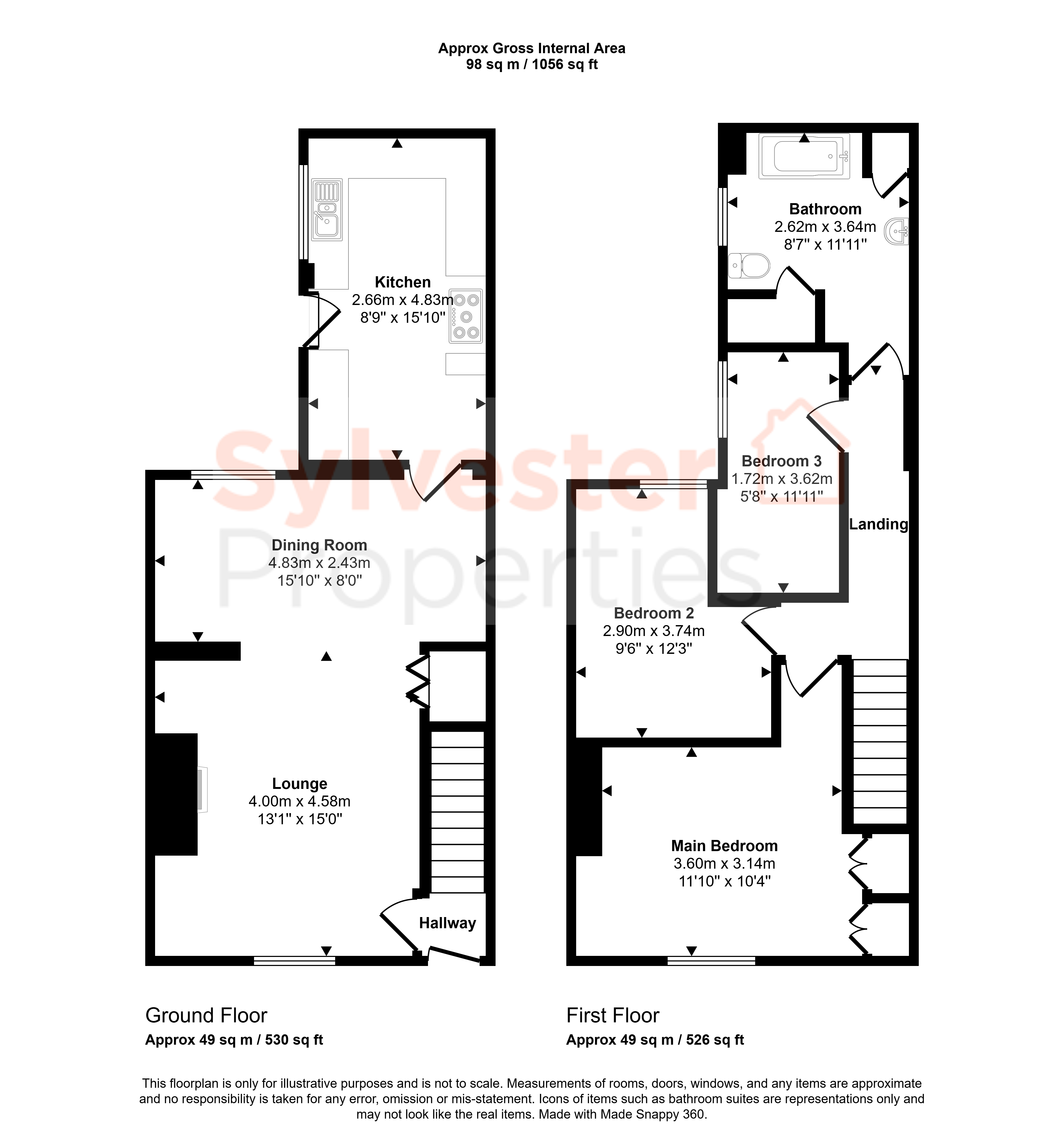 63, Hylton Terrace, Chester Le Street floorplan