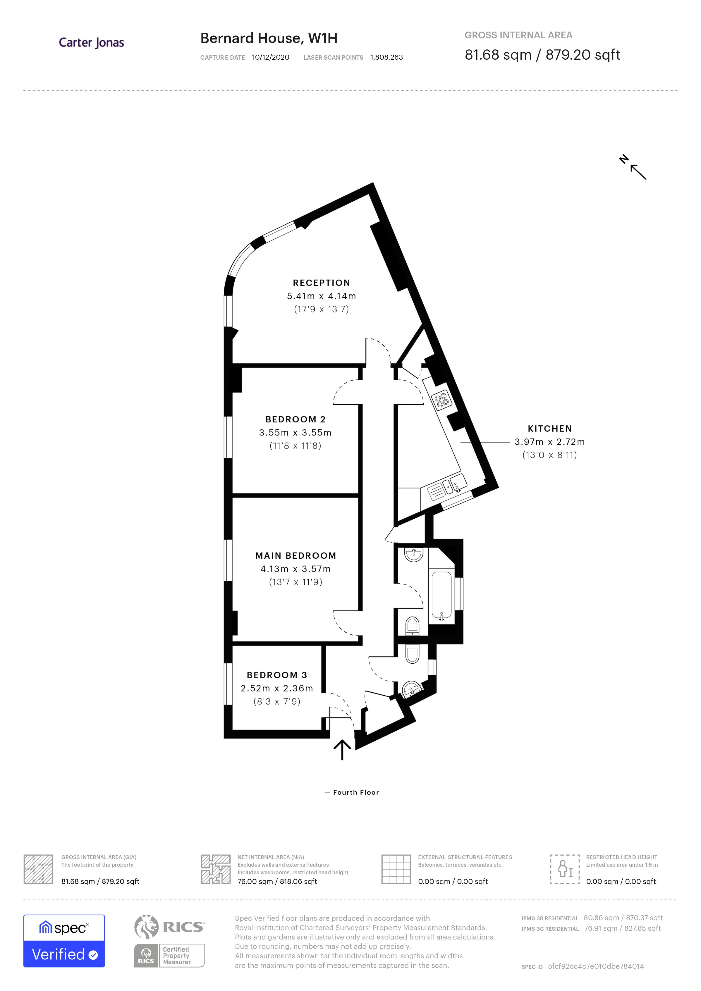 Flat 7, Bernard House, London floorplan
