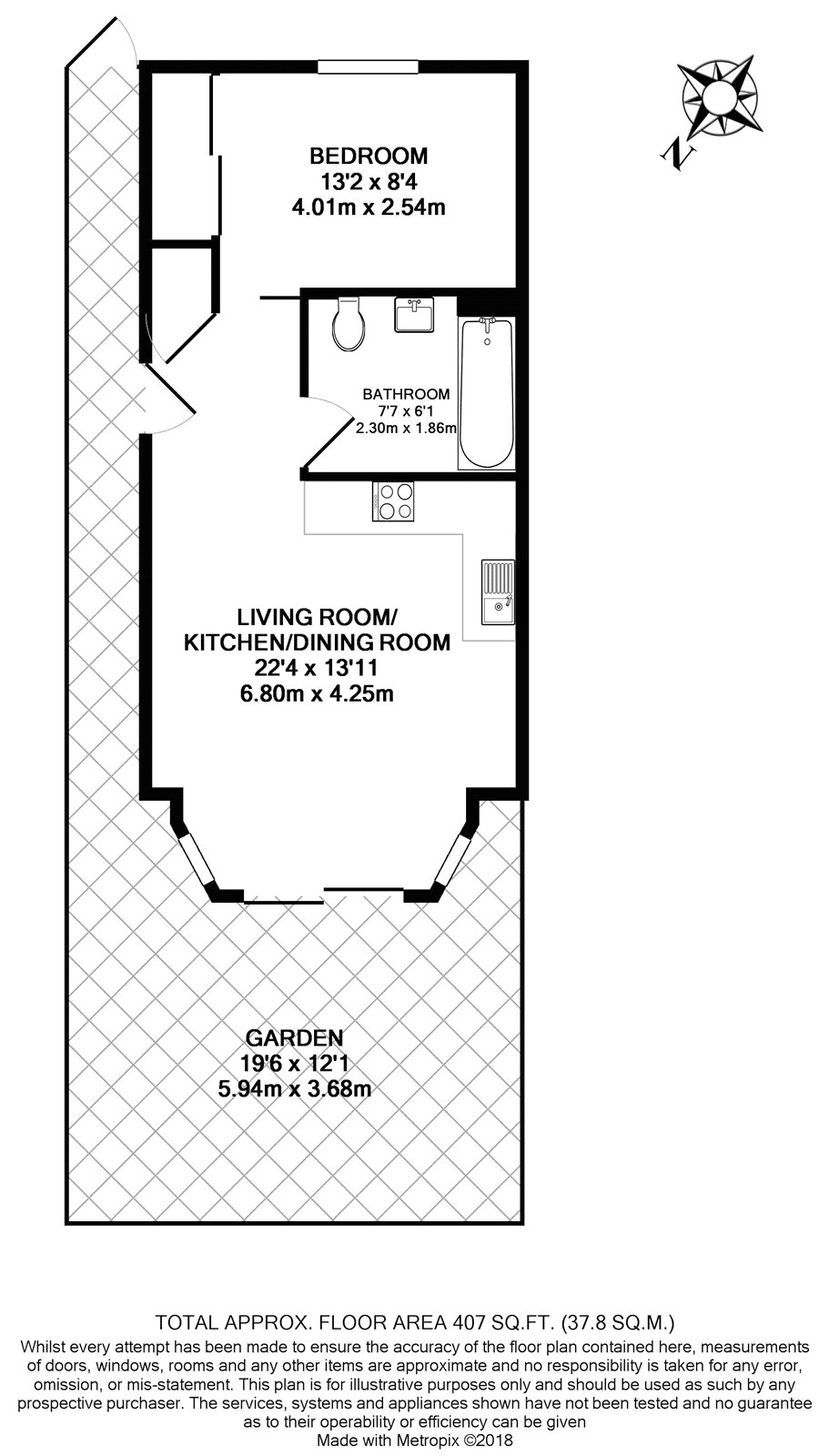 1 Bedrooms Flat to rent in Vines Avenue, Finchley Central N3
