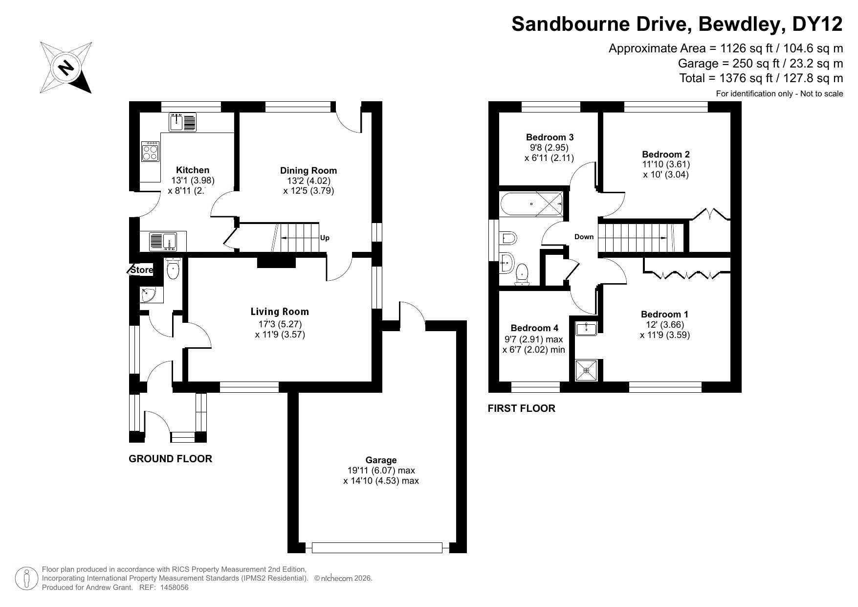 13, Sandbourne Drive, Bewdley floorplan