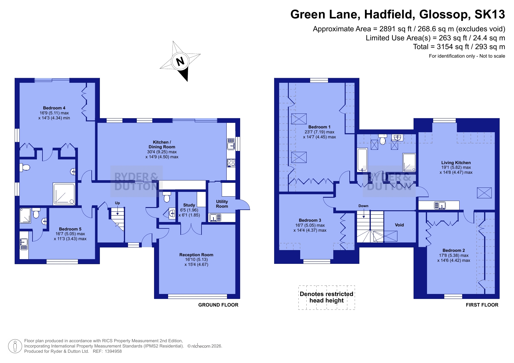 Greenacres,, Green Lane, Glossop floorplan