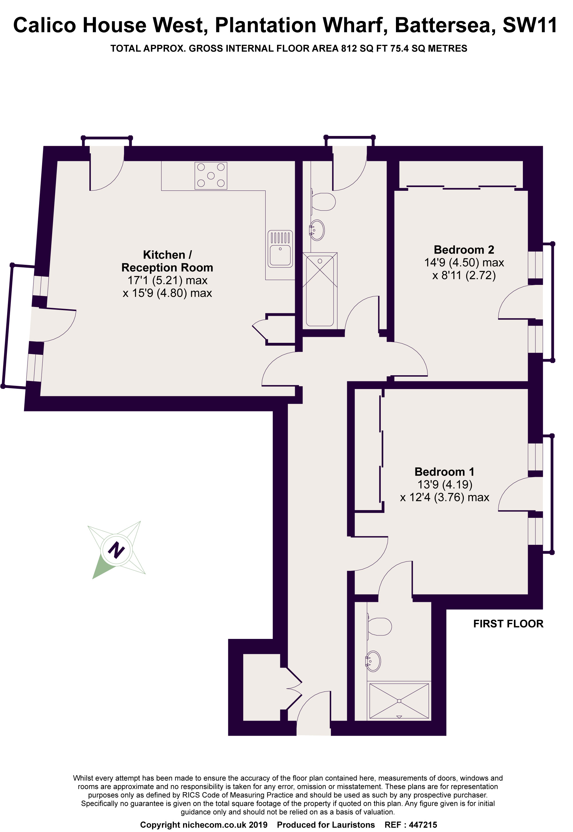 2 Bedrooms Flat for sale in Calico West, Battersea SW11