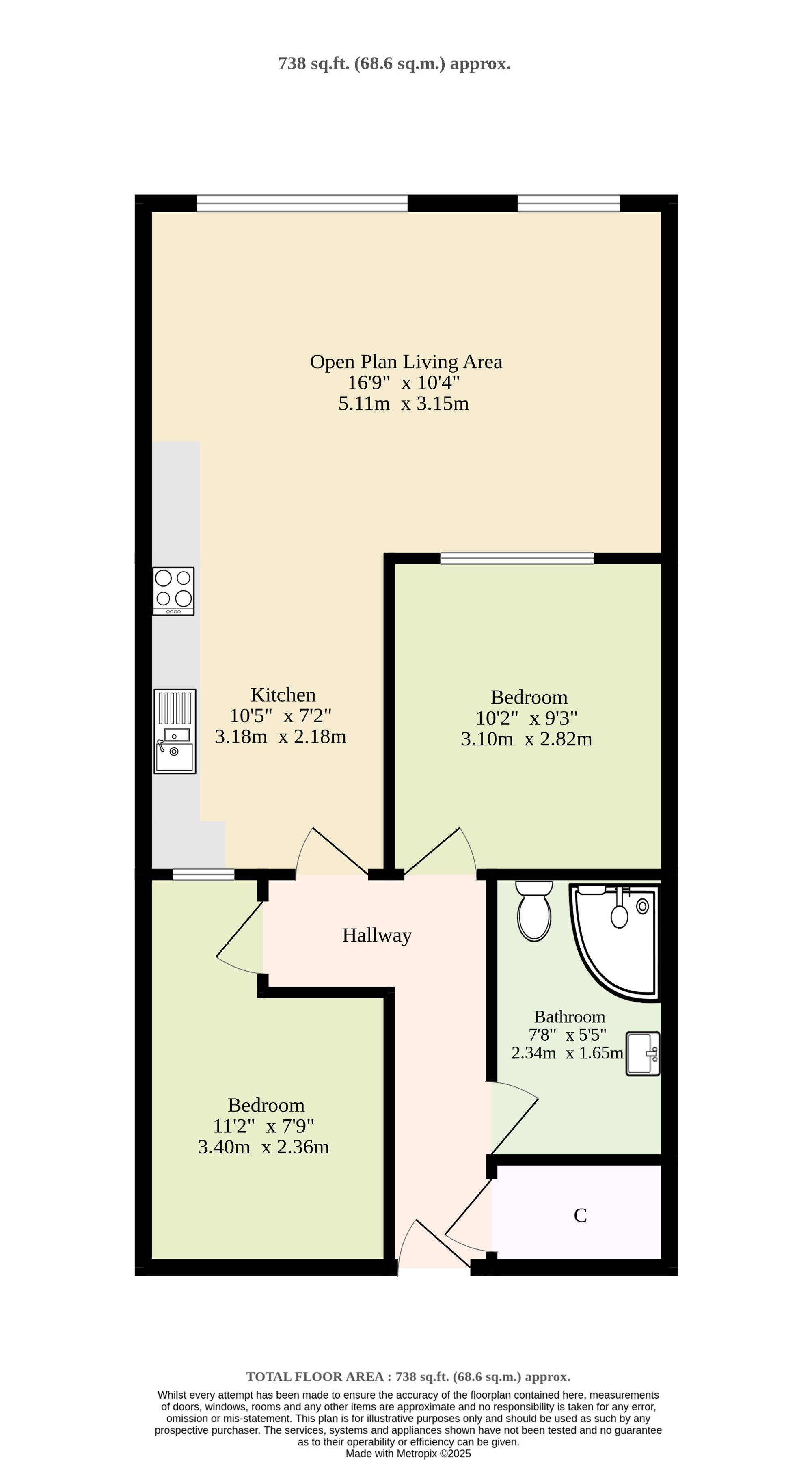 75 Sentinel House Surrey Street, Norwich floorplan