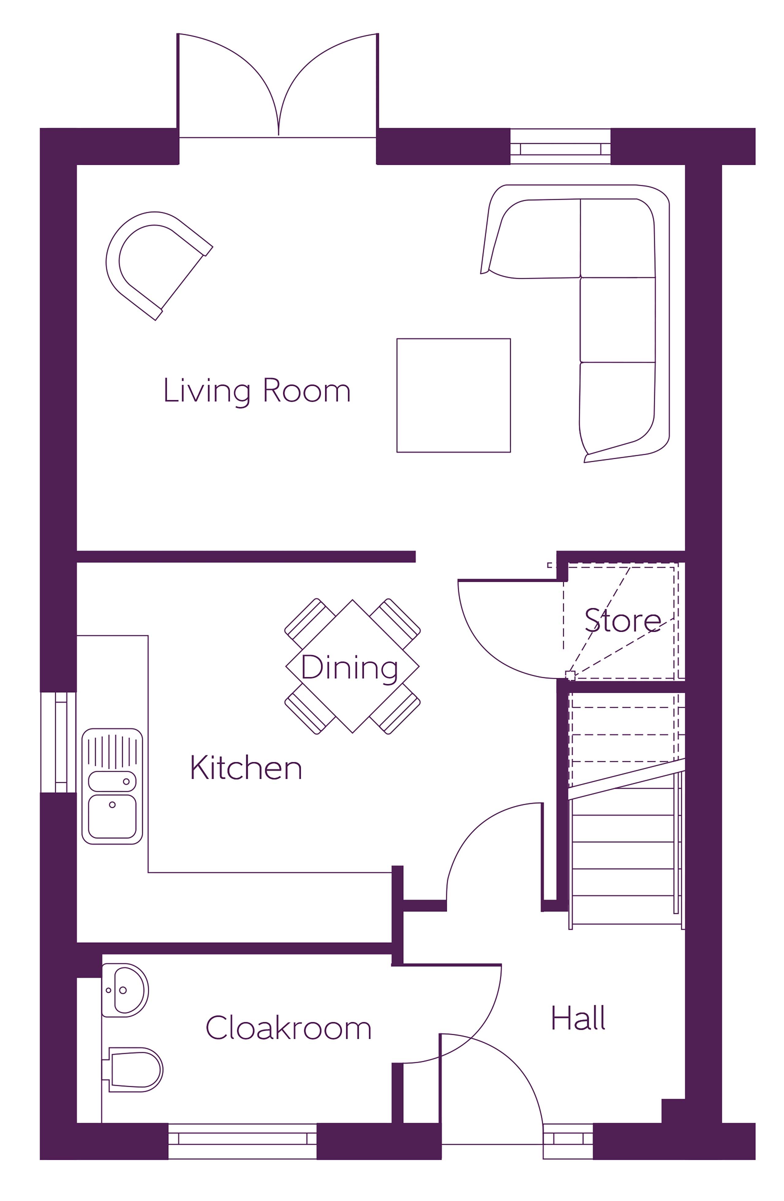 49, Crookston Road, Glasgow floorplan