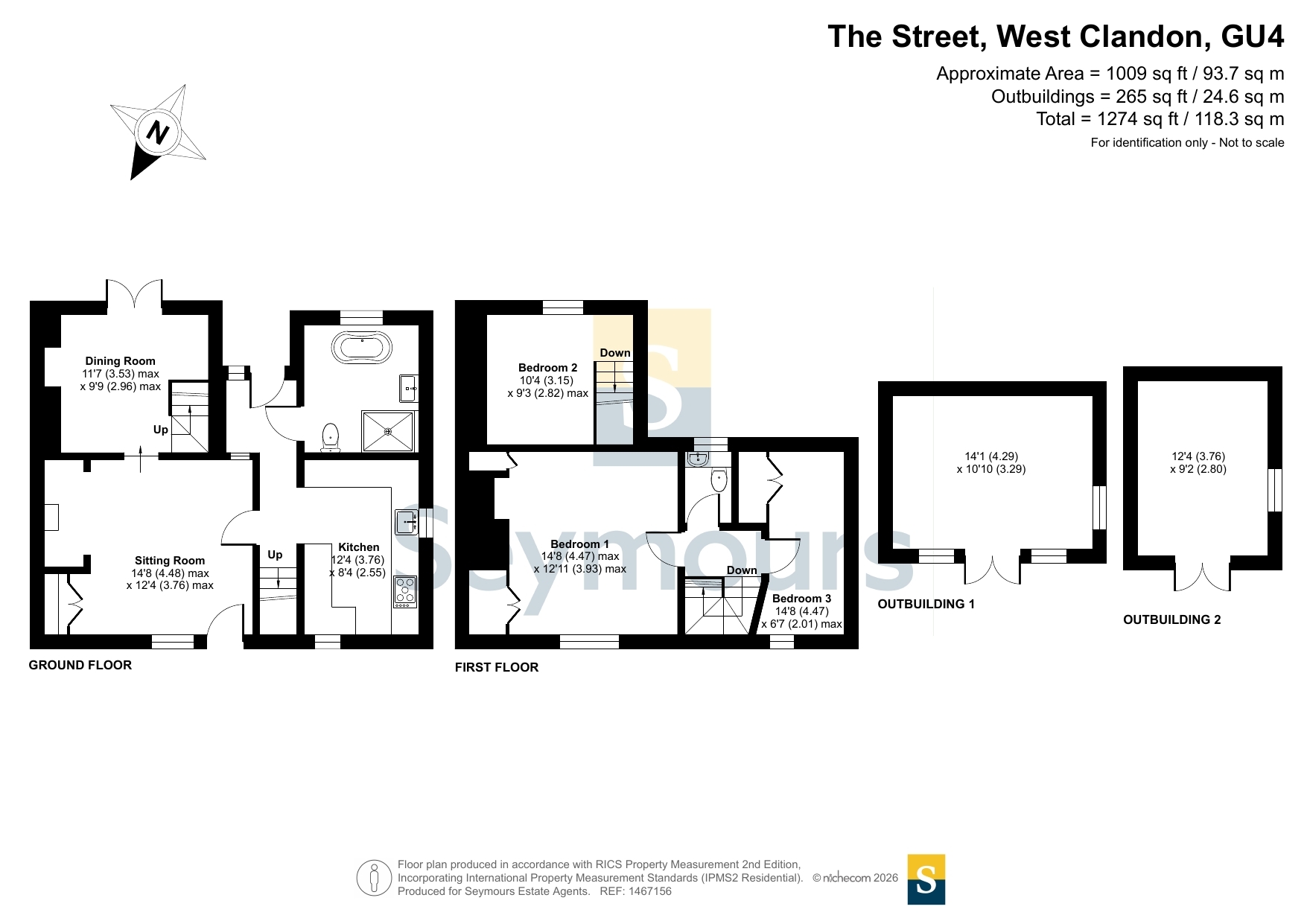 Hillier Cottage,, The Street, Surrey floorplan