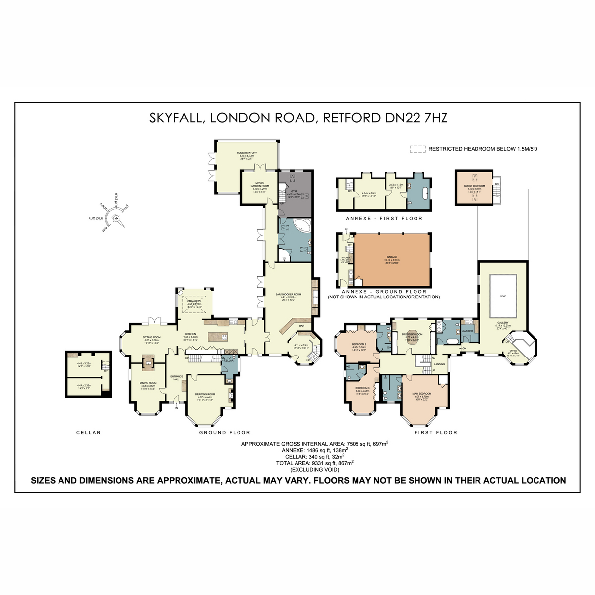 Skyfall, London Road, Retford floorplan