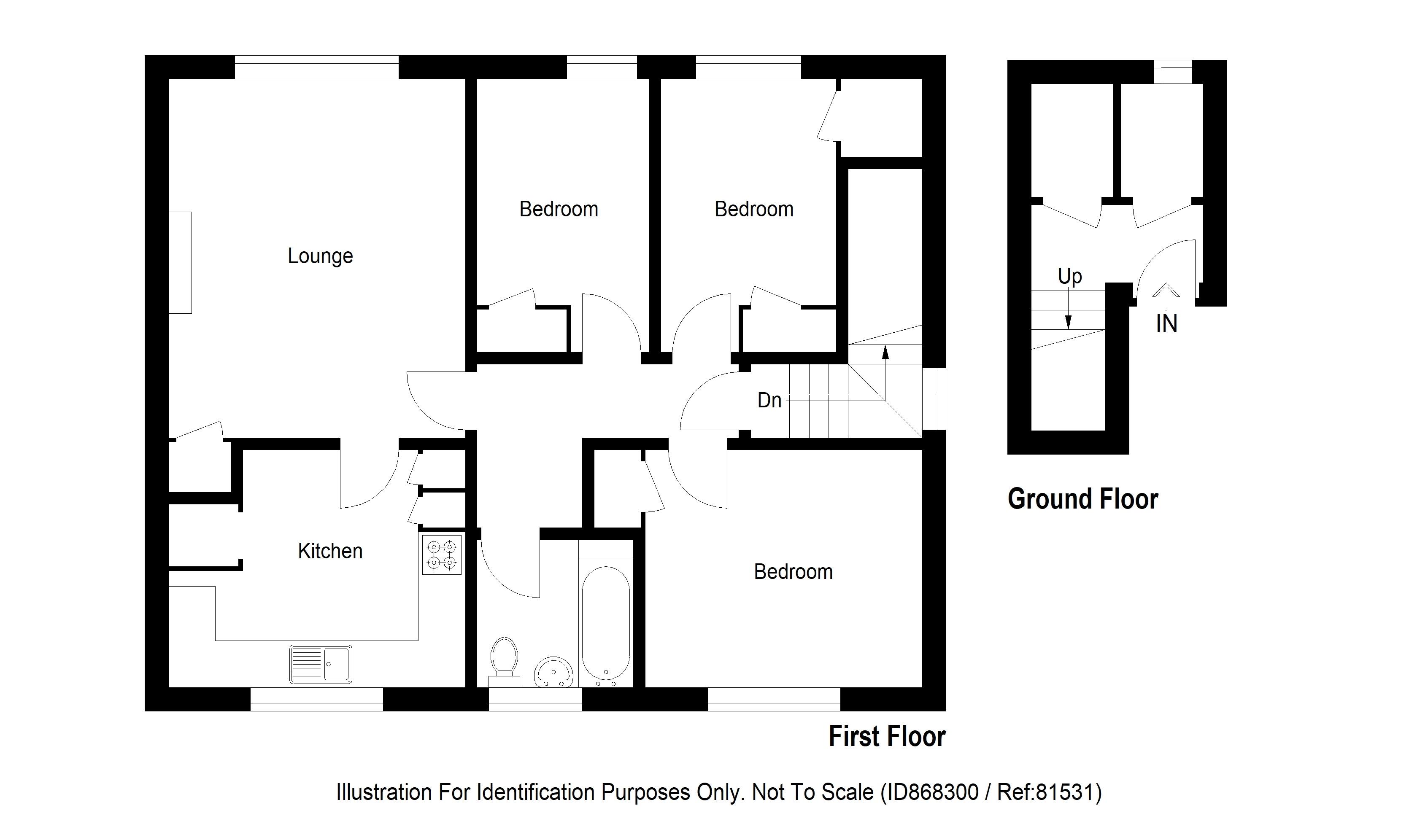 Roods Square, Inverkeithing KY11, 3 bedroom flat for sale 61656679