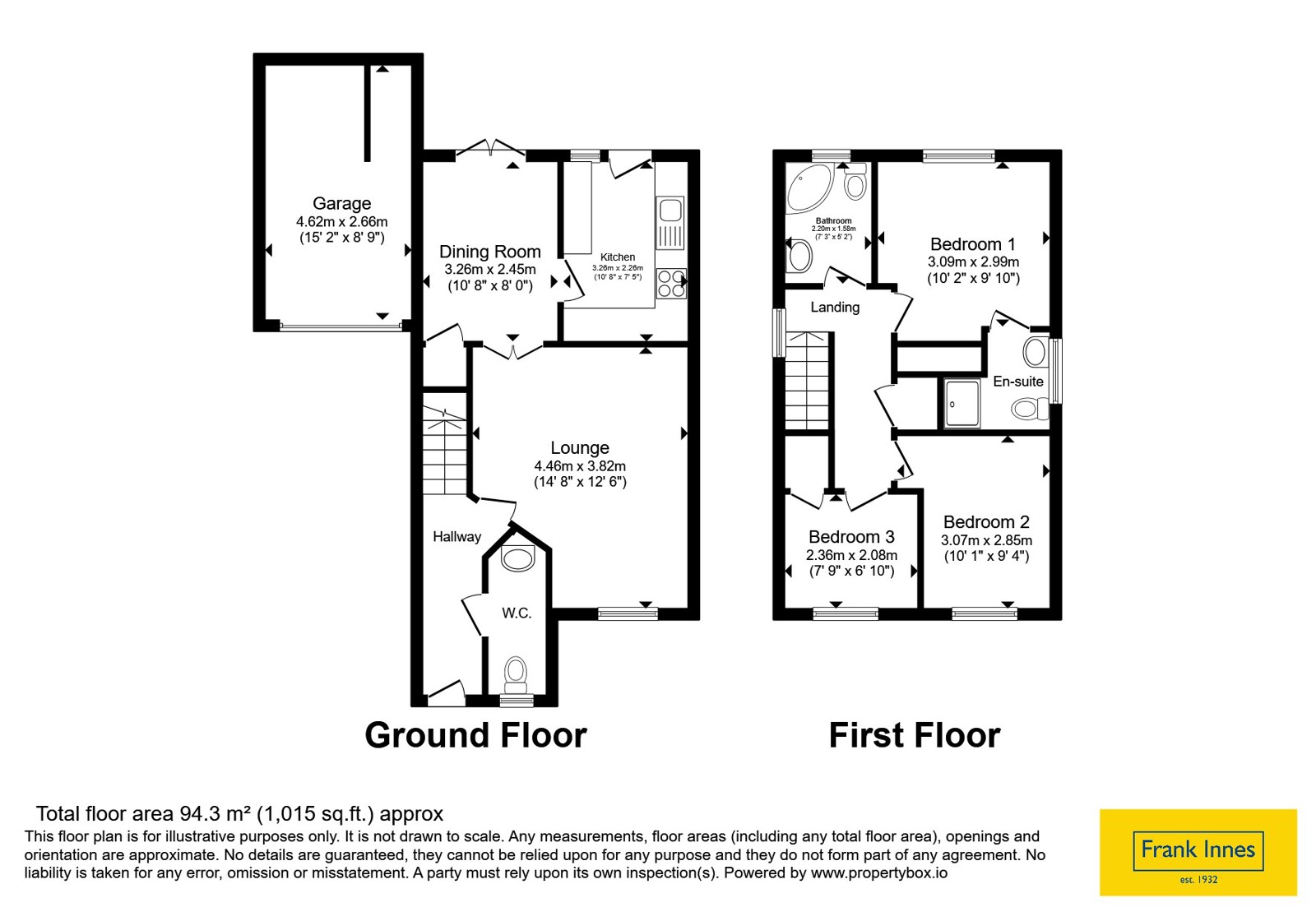 22, Fisher Close, Nottinghamshire floorplan