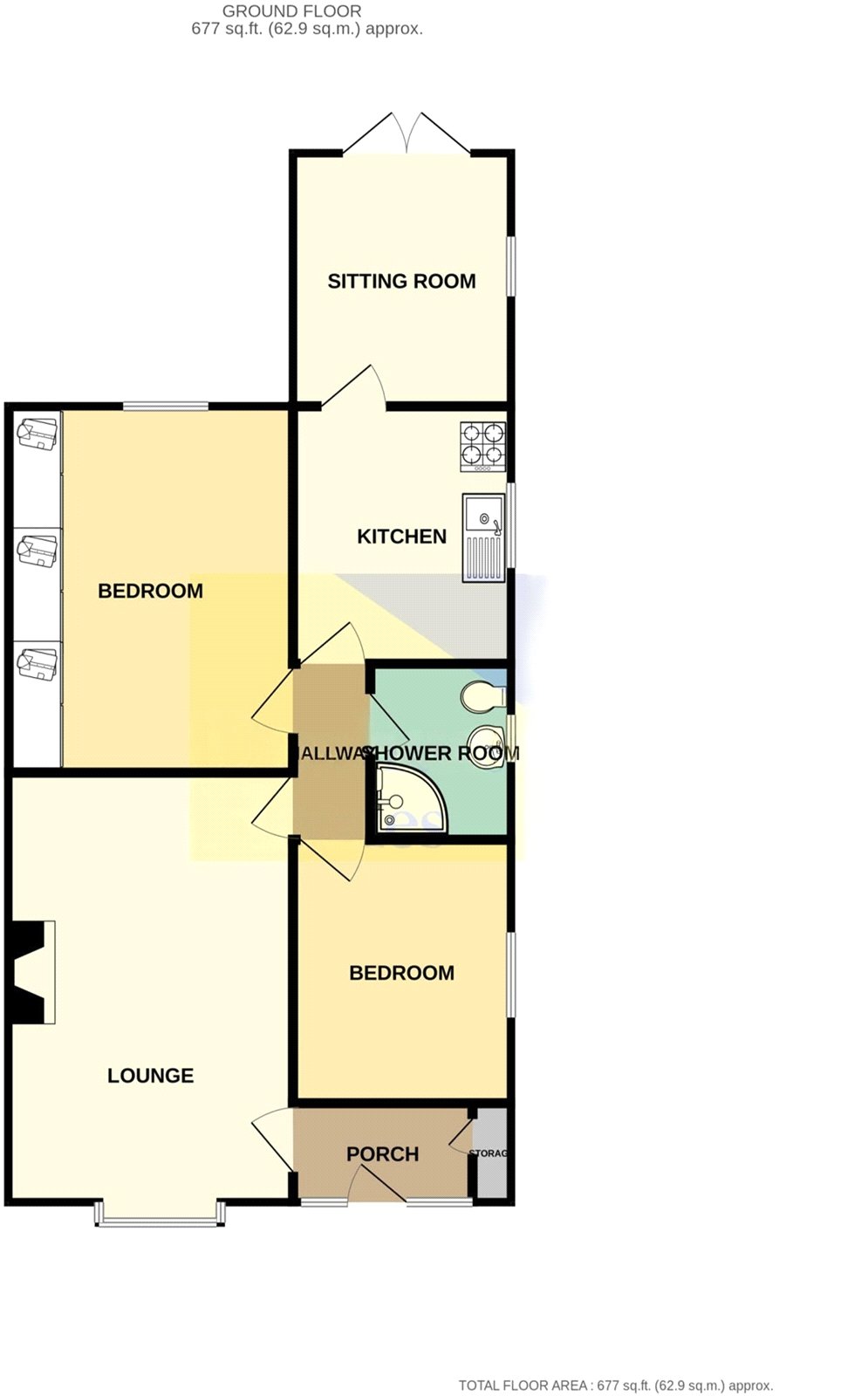 5, Brindle Close, Preston floorplan