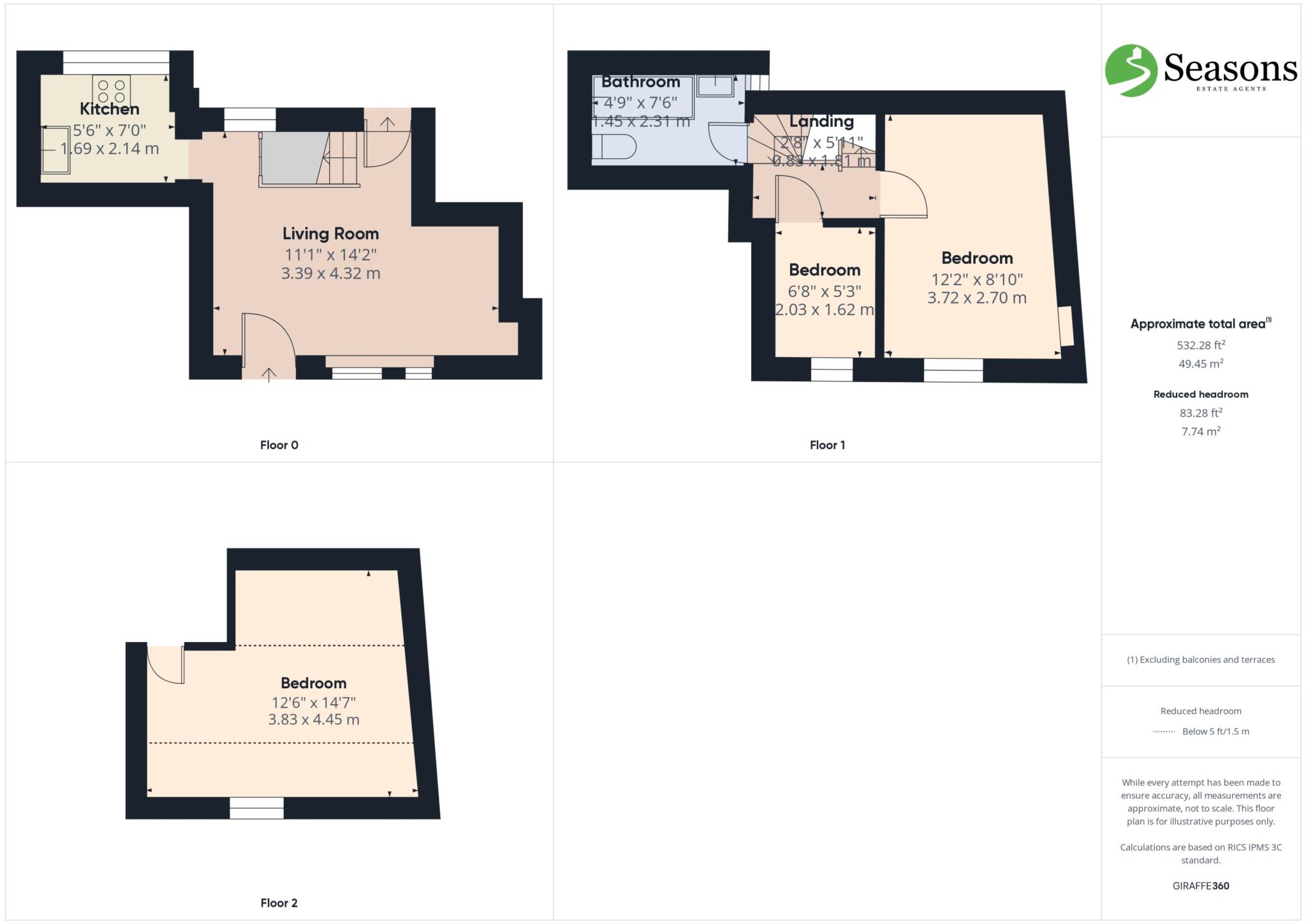Darley Cottage, Tower Hill, Looe floorplan
