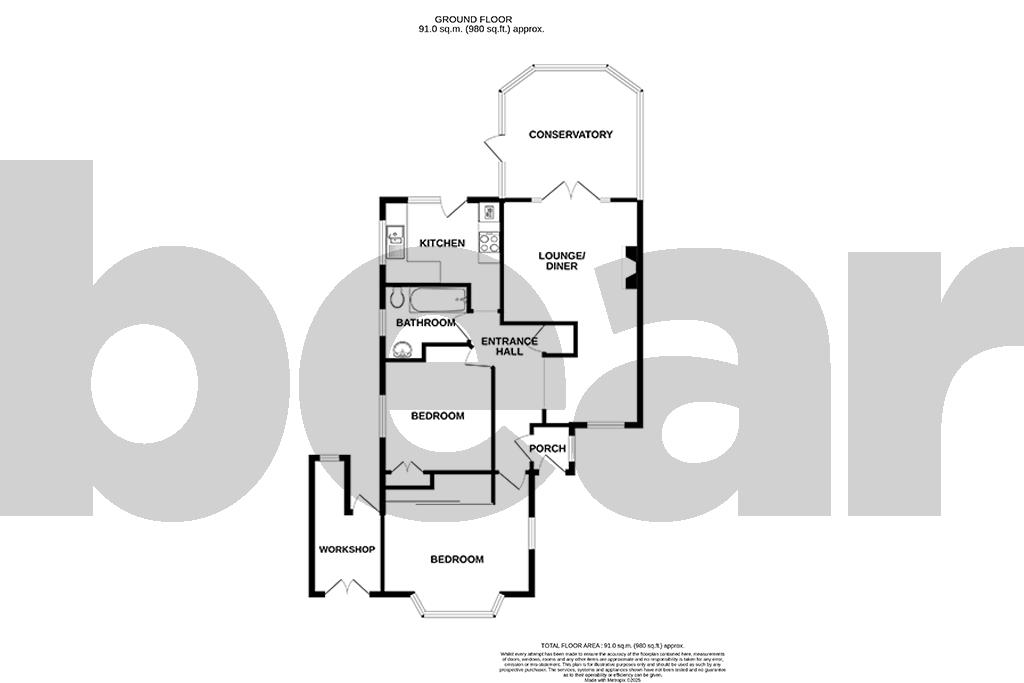 109, Hampton Gardens, Southend-on-Sea floorplan