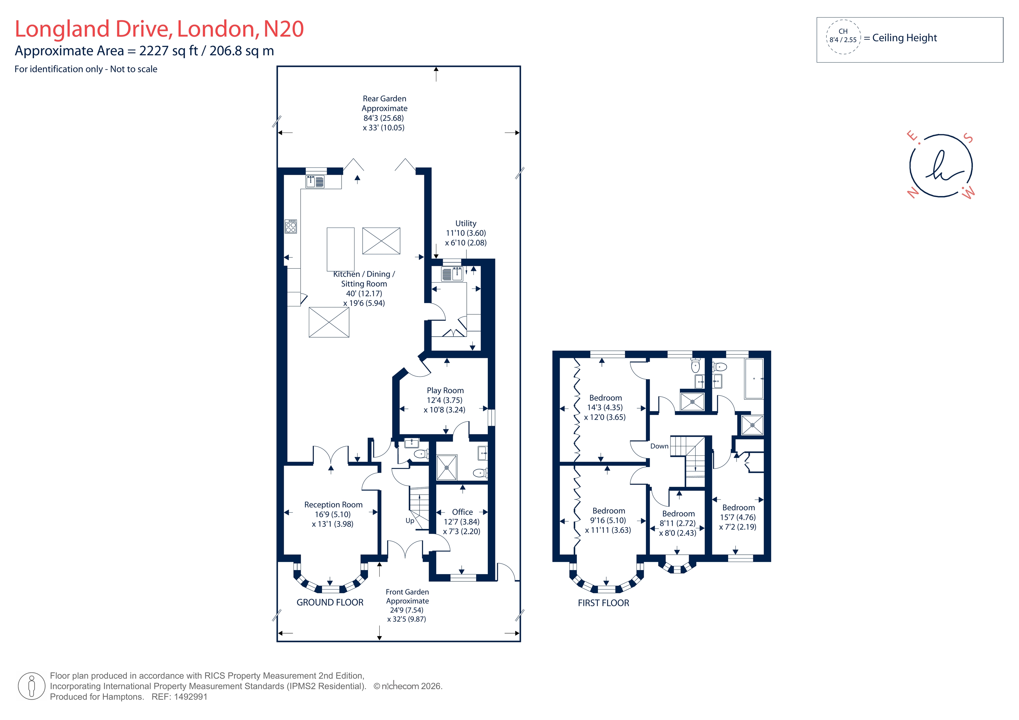 109, Longland Drive, Totteridge floorplan