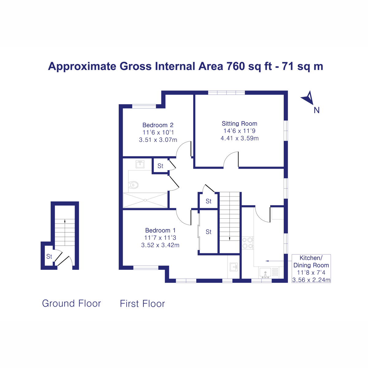 1 The Quadrangle, Kings End, Bicester floorplan