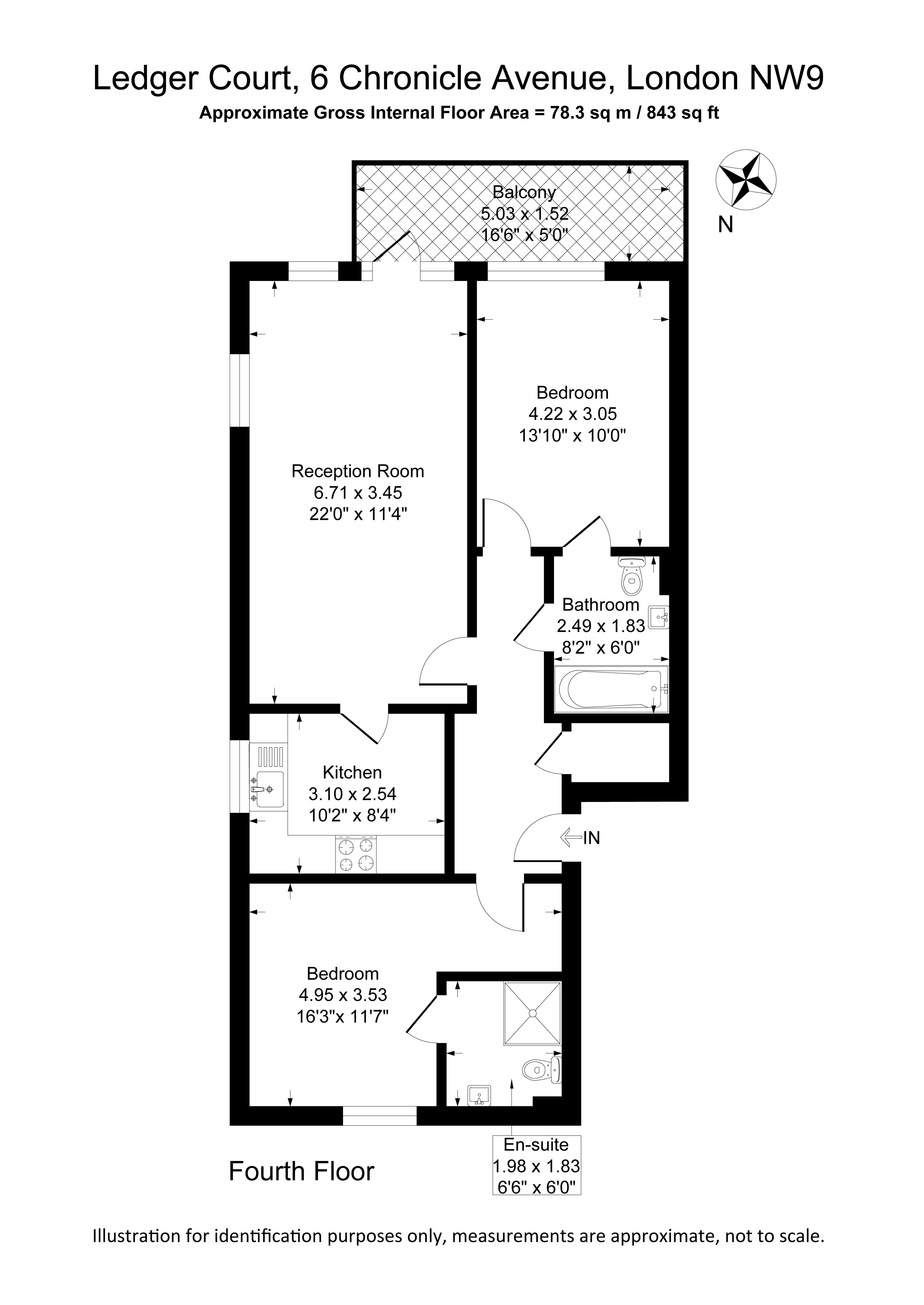Ledger Court, 45, Chronicle Avenue, London floorplan