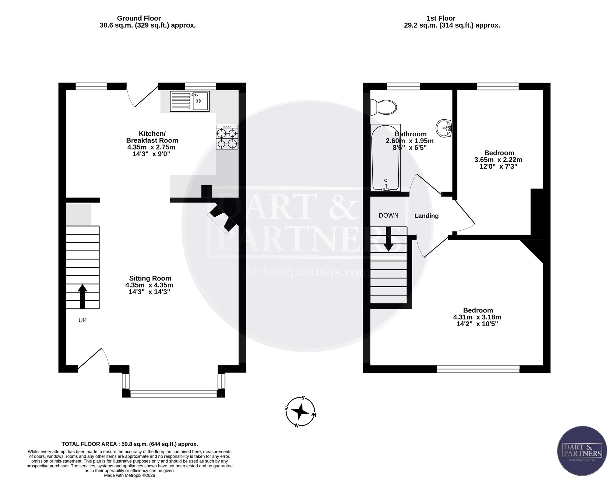 2 The Homeyards, Teignmouth floorplan