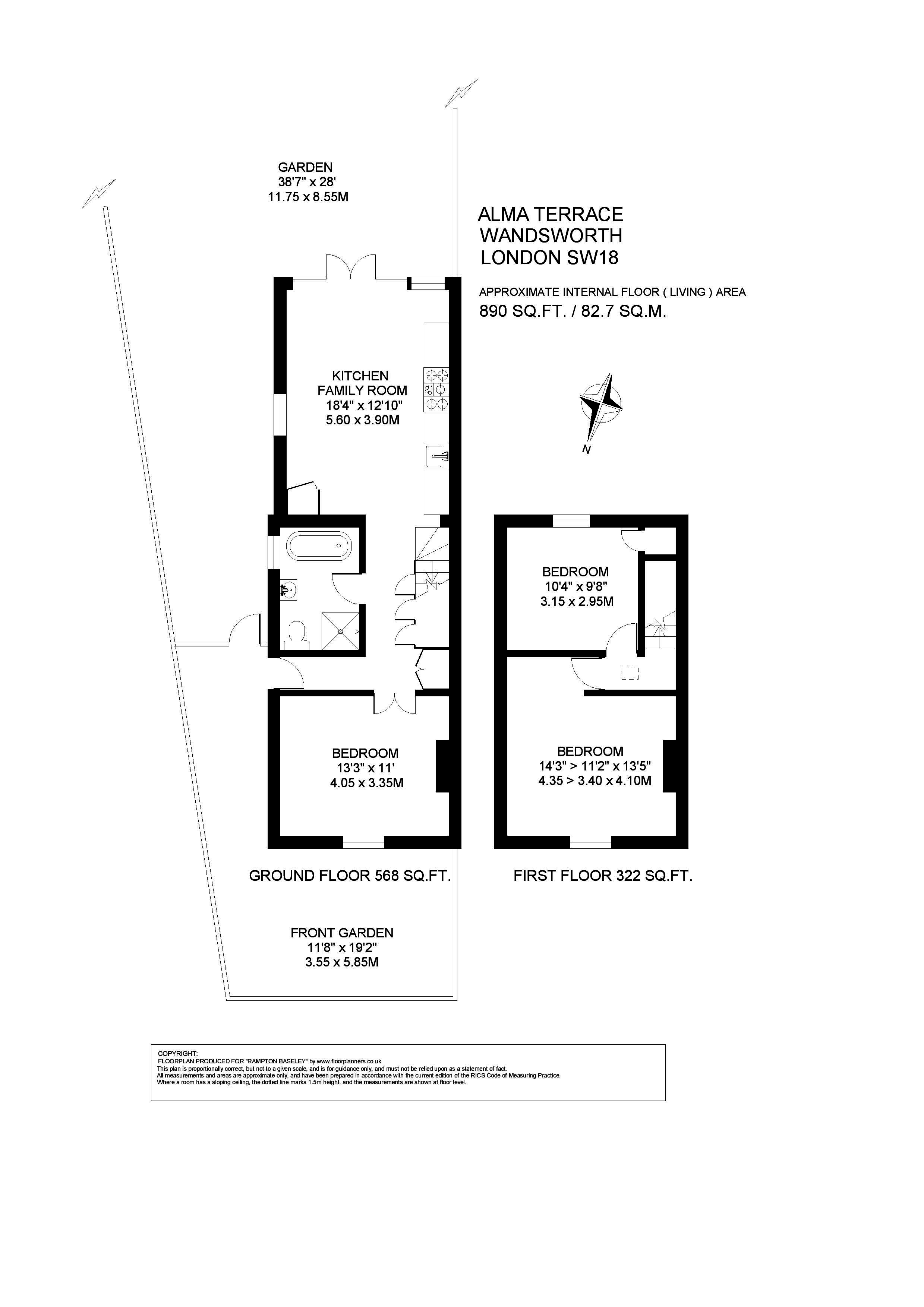 3 Bedrooms End terrace house for sale in Alma Terrace, London SW18