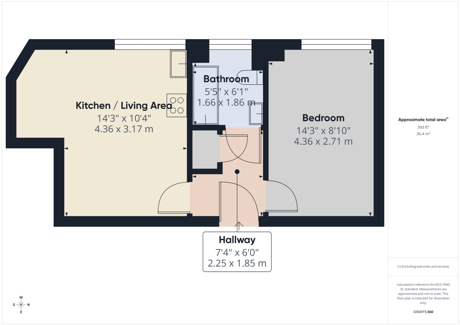 Flat 1, Tricorn House, Westward Road, Stroud floorplan