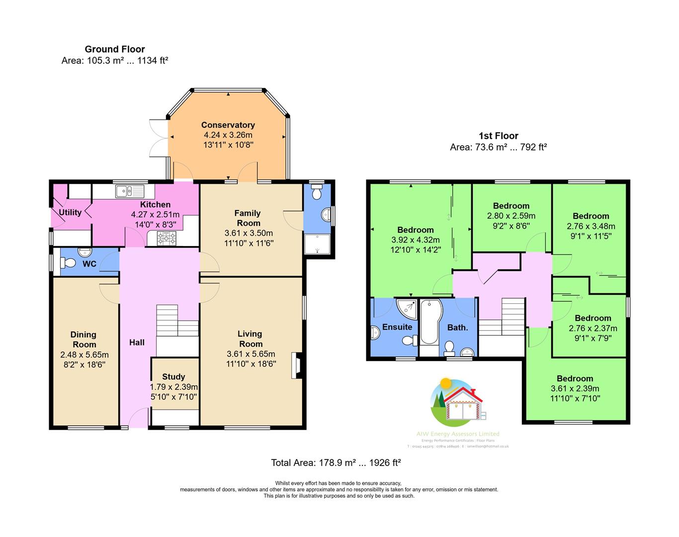 21, Horseshoe Close, Billericay floorplan