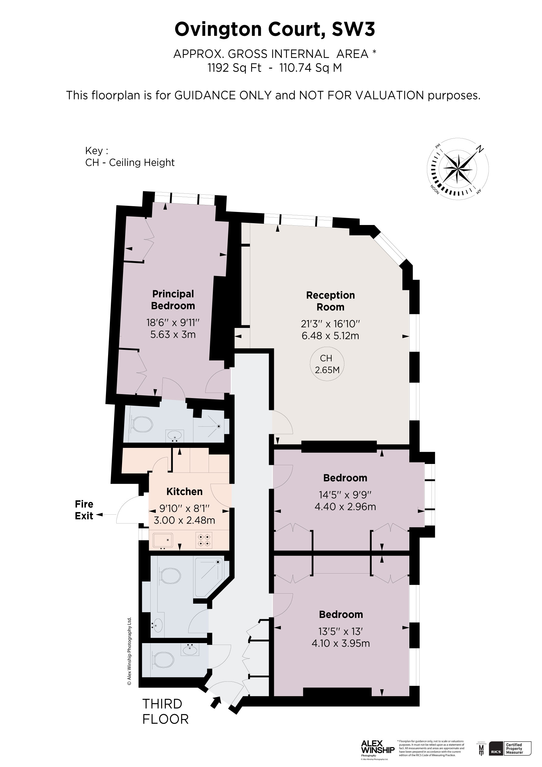 Flat 9, Ovington Court 197-205,, Brompton Road, London floorplan