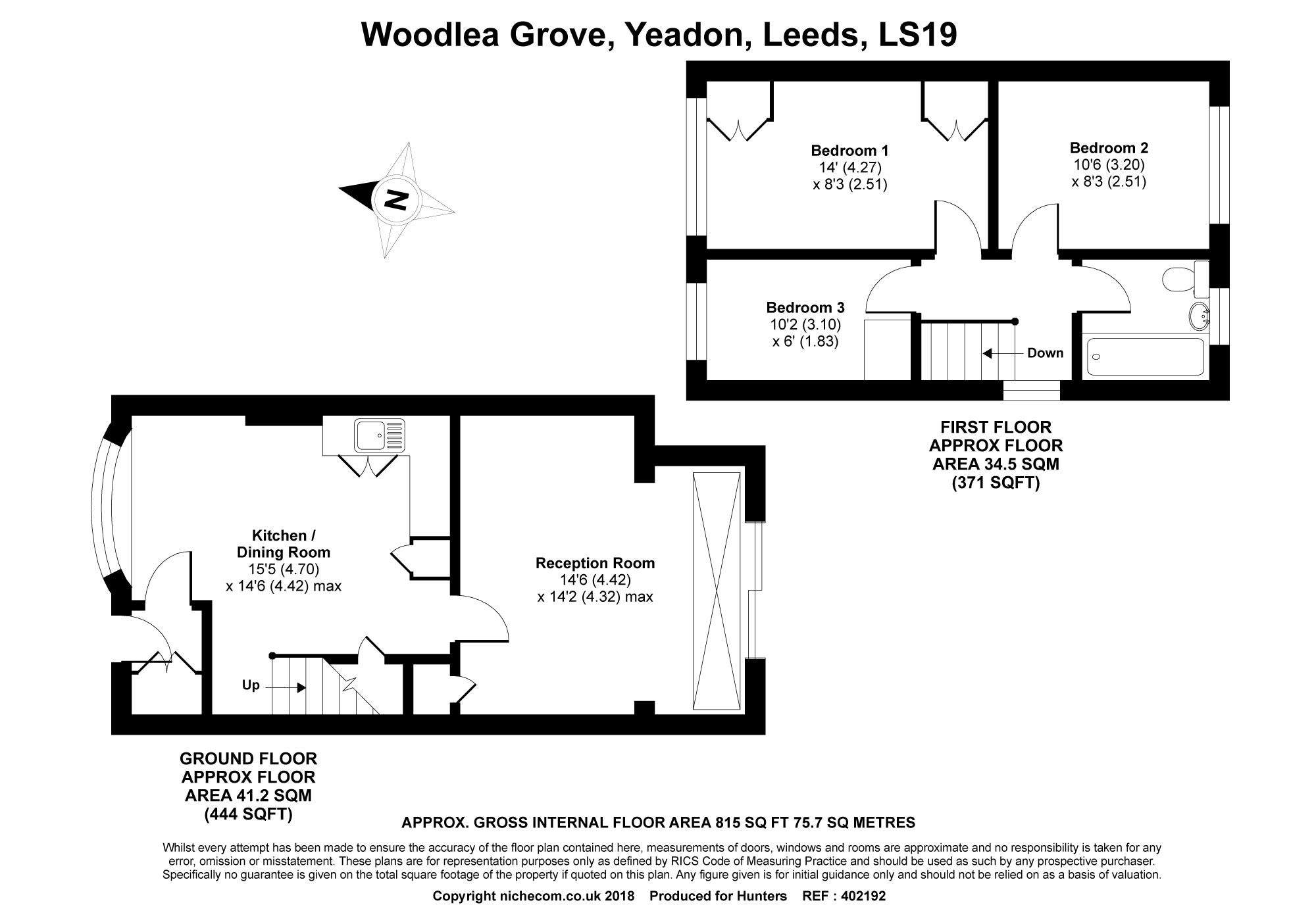 3 Bedrooms Semi-detached house for sale in Woodlea Grove, Yeadon, Leeds LS19