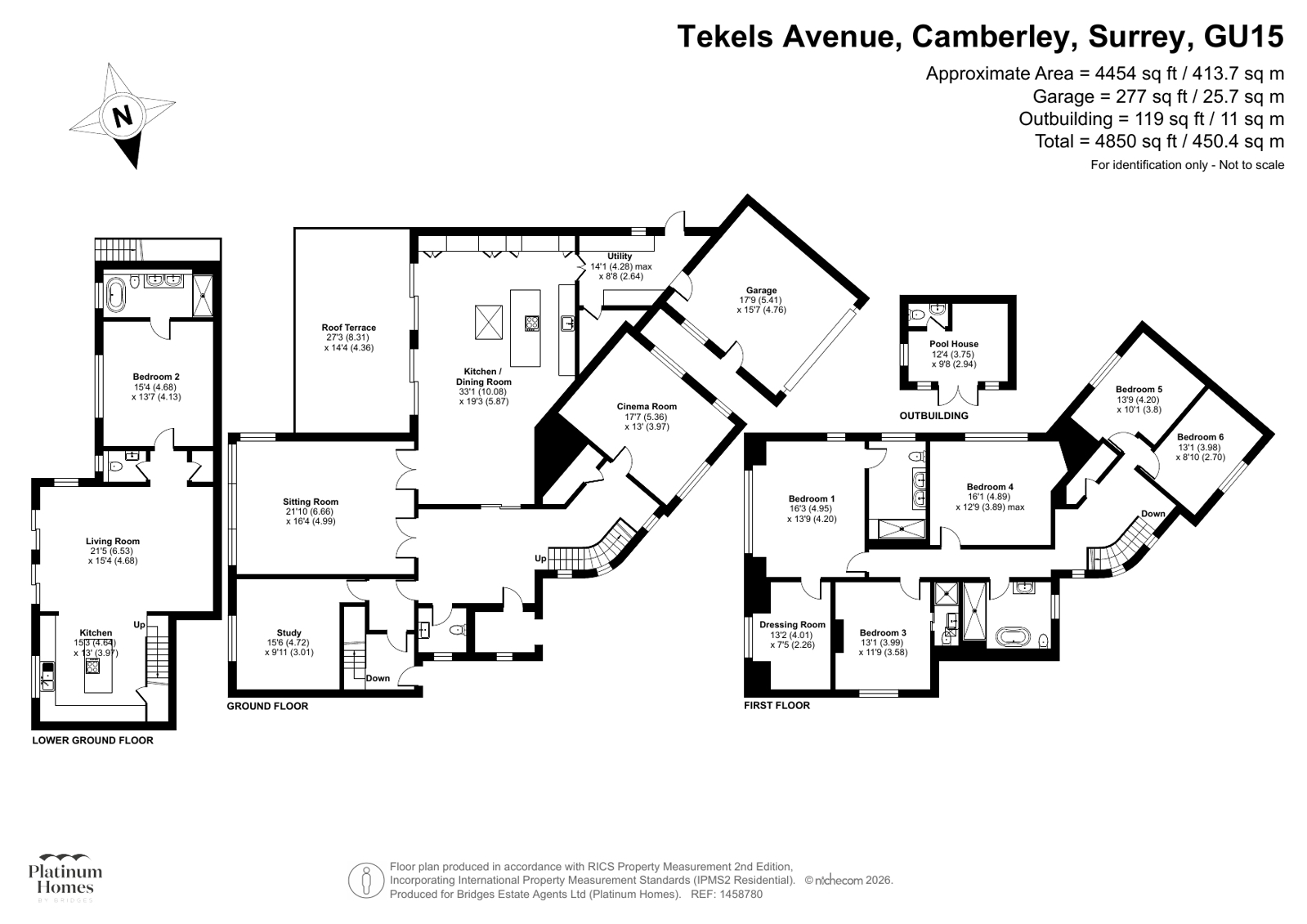 28, Tekels Avenue, Surrey floorplan
