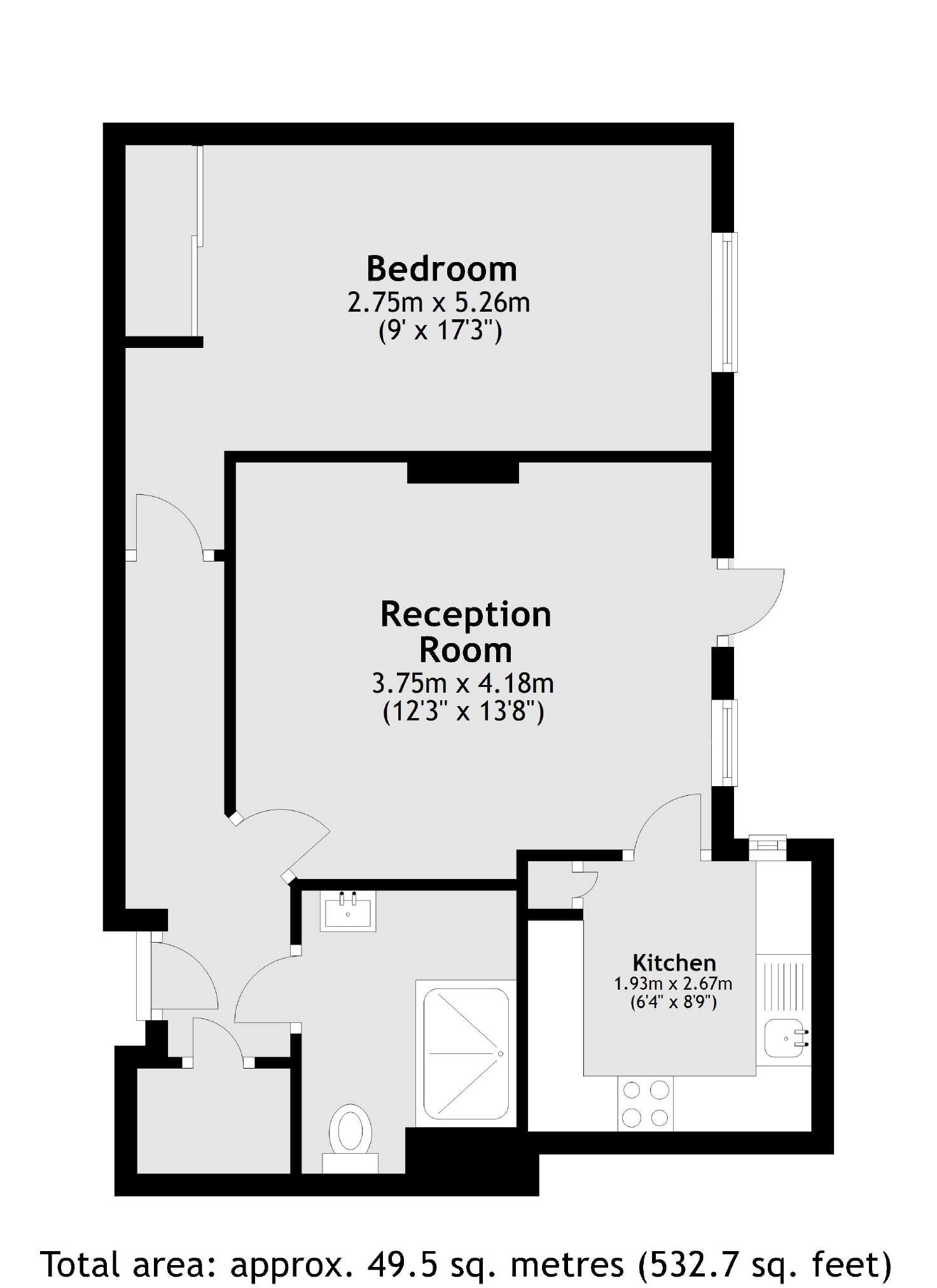 Popes Avenue, Twickenham TW2, 1 bedroom flat for sale 64510846