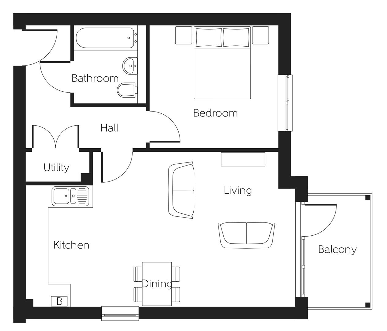 Wellington Road, Wokingham RG40, 1 bedroom flat for sale 61789980