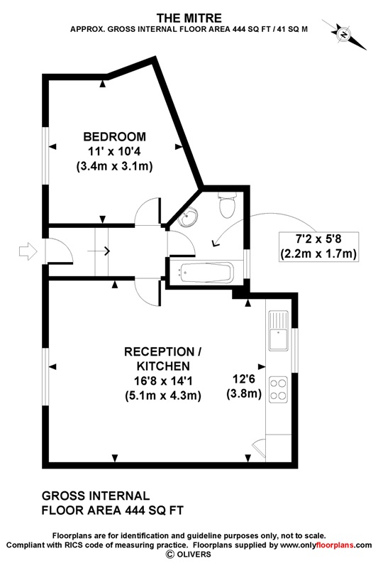 1 Bedrooms Flat to rent in Grafton Road, Kentish Town NW5