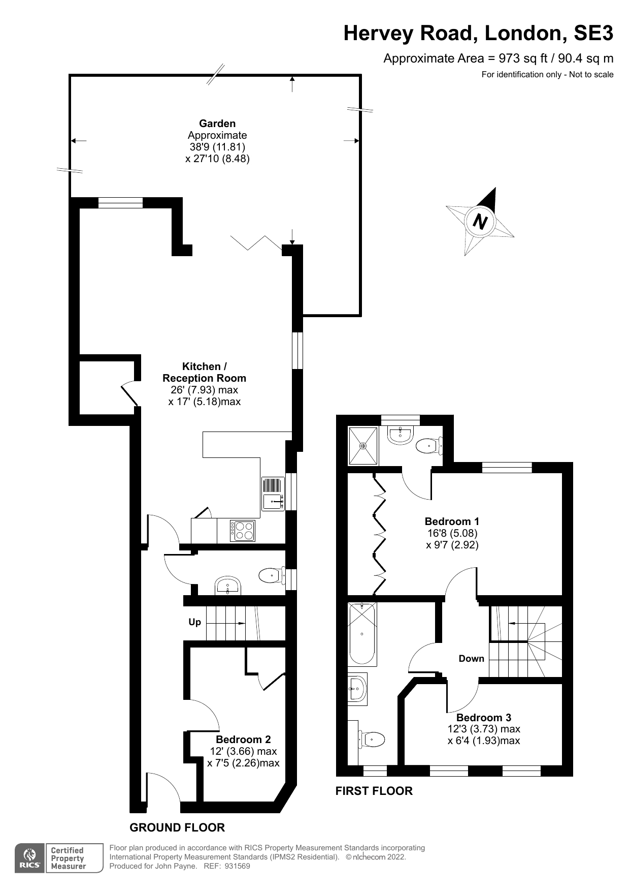 Hervey Road, London SE3, 3 bedroom semidetached house for sale