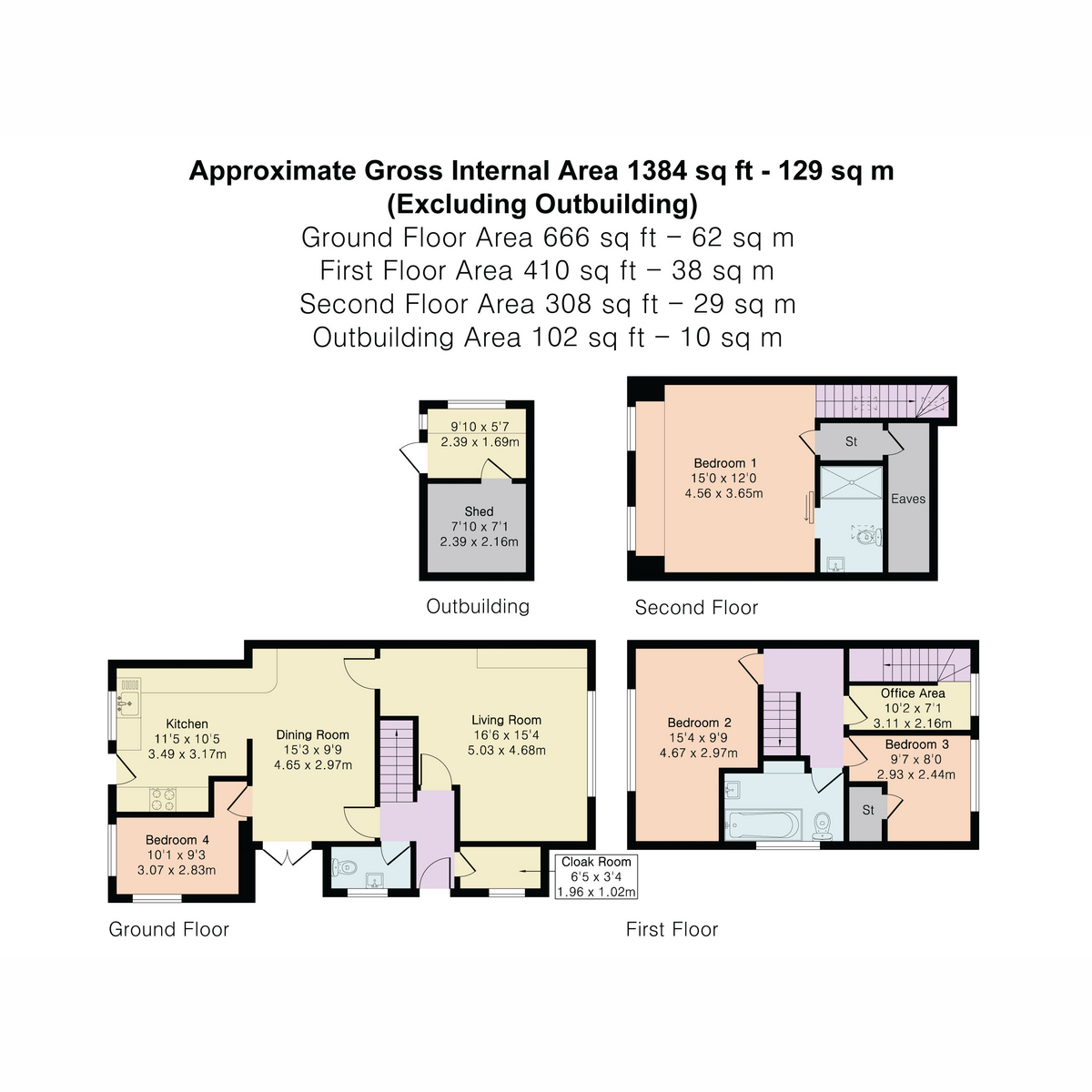 46, Lea Close, Reading floorplan