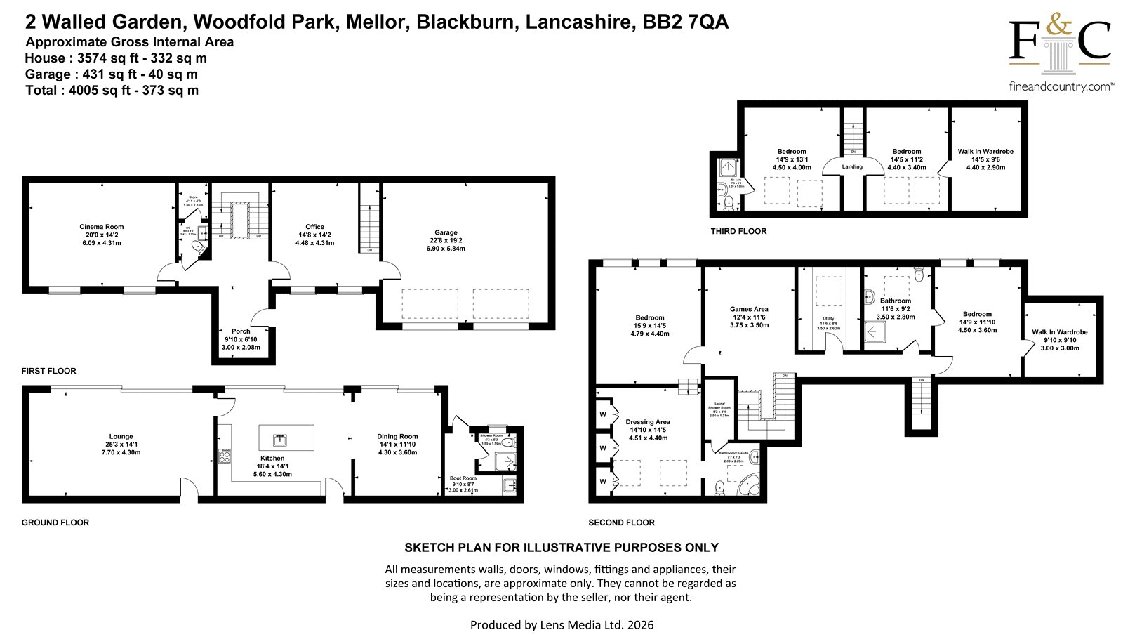 2 Walled Garden,, Woodfold Park, Mellor floorplan