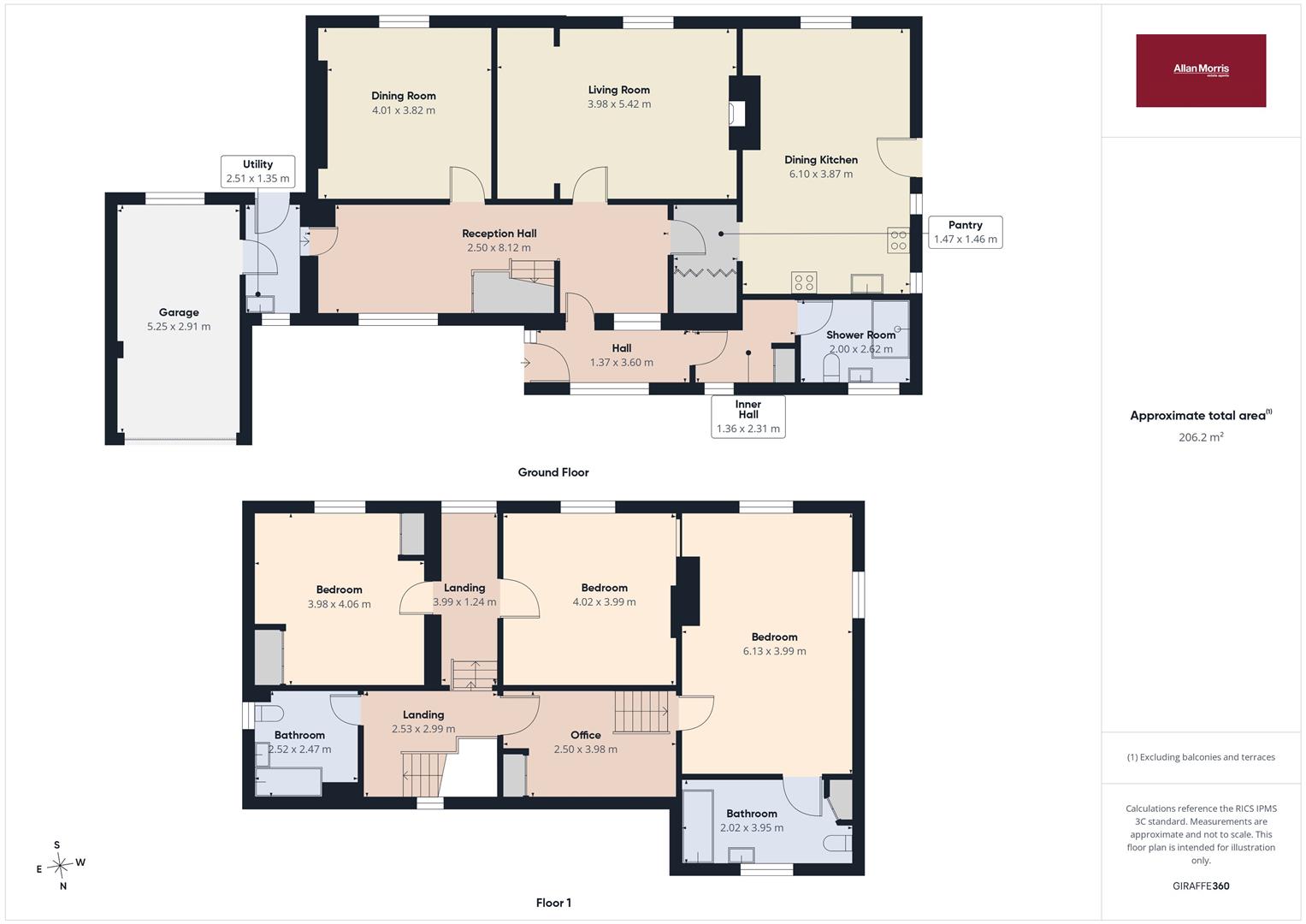 Lane's End, Bowling Green, Nr Upton-on-Severn floorplan