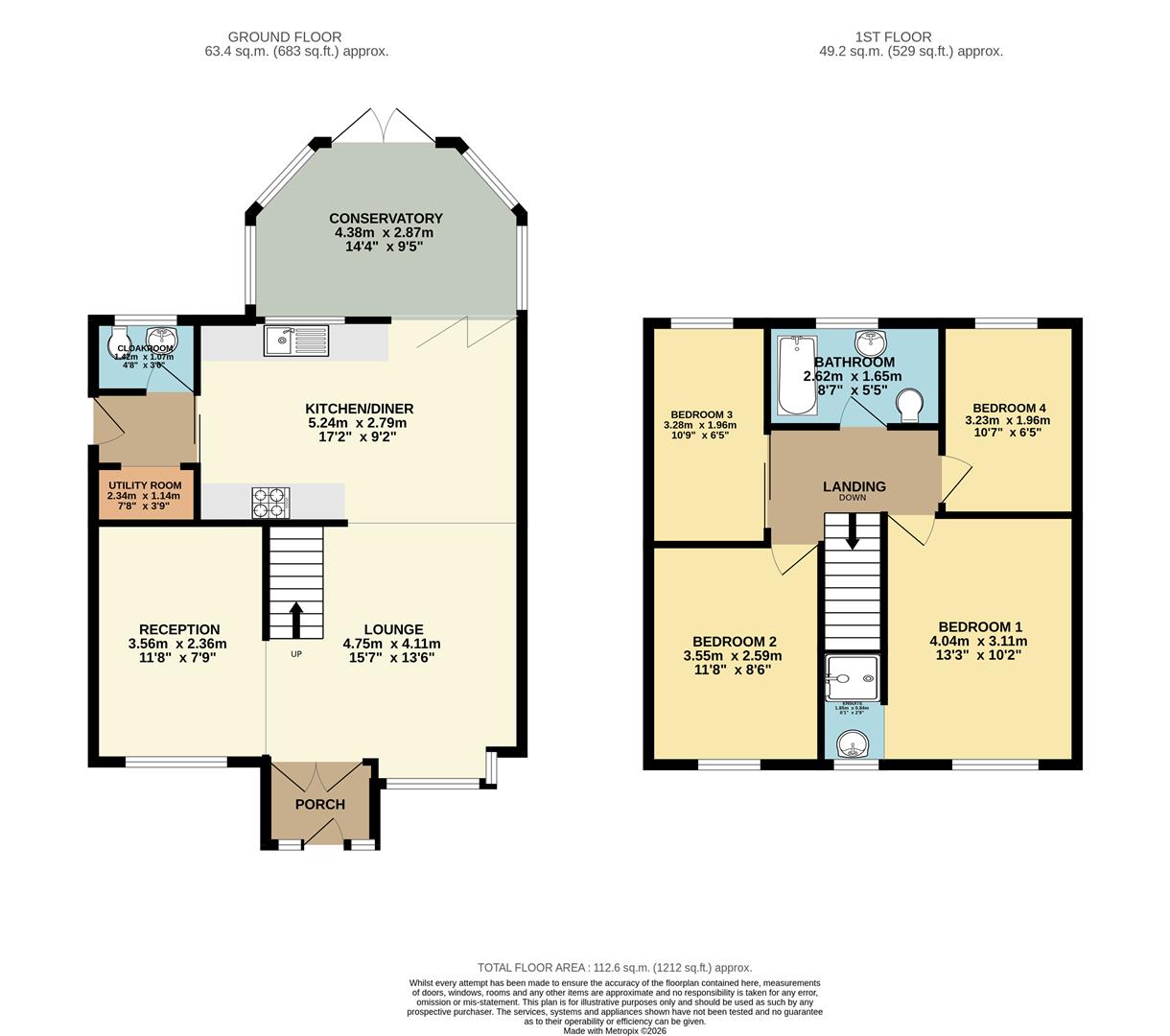 43, Challinor, Harlow floorplan