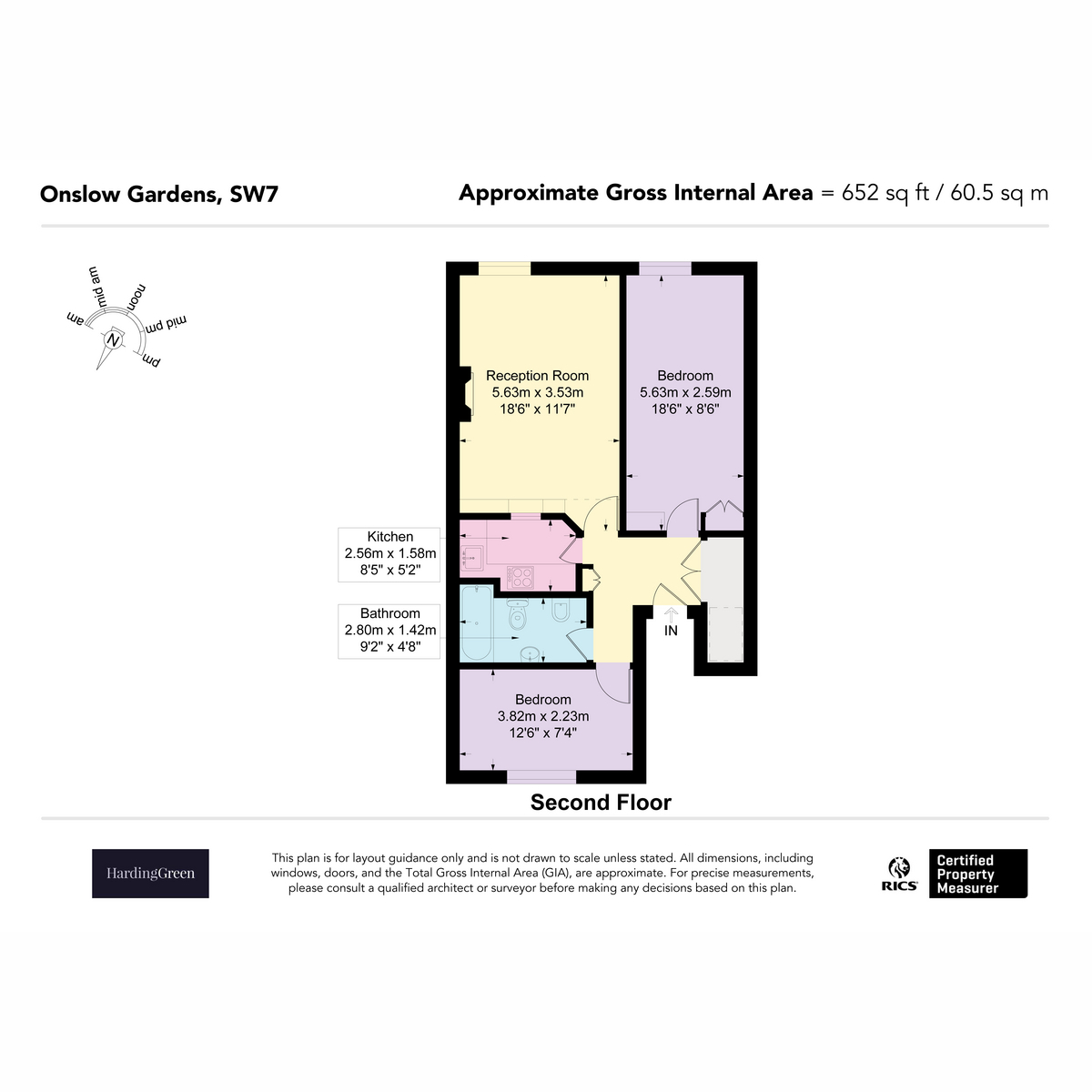 Flat 3, 28, Onslow Gardens, London floorplan