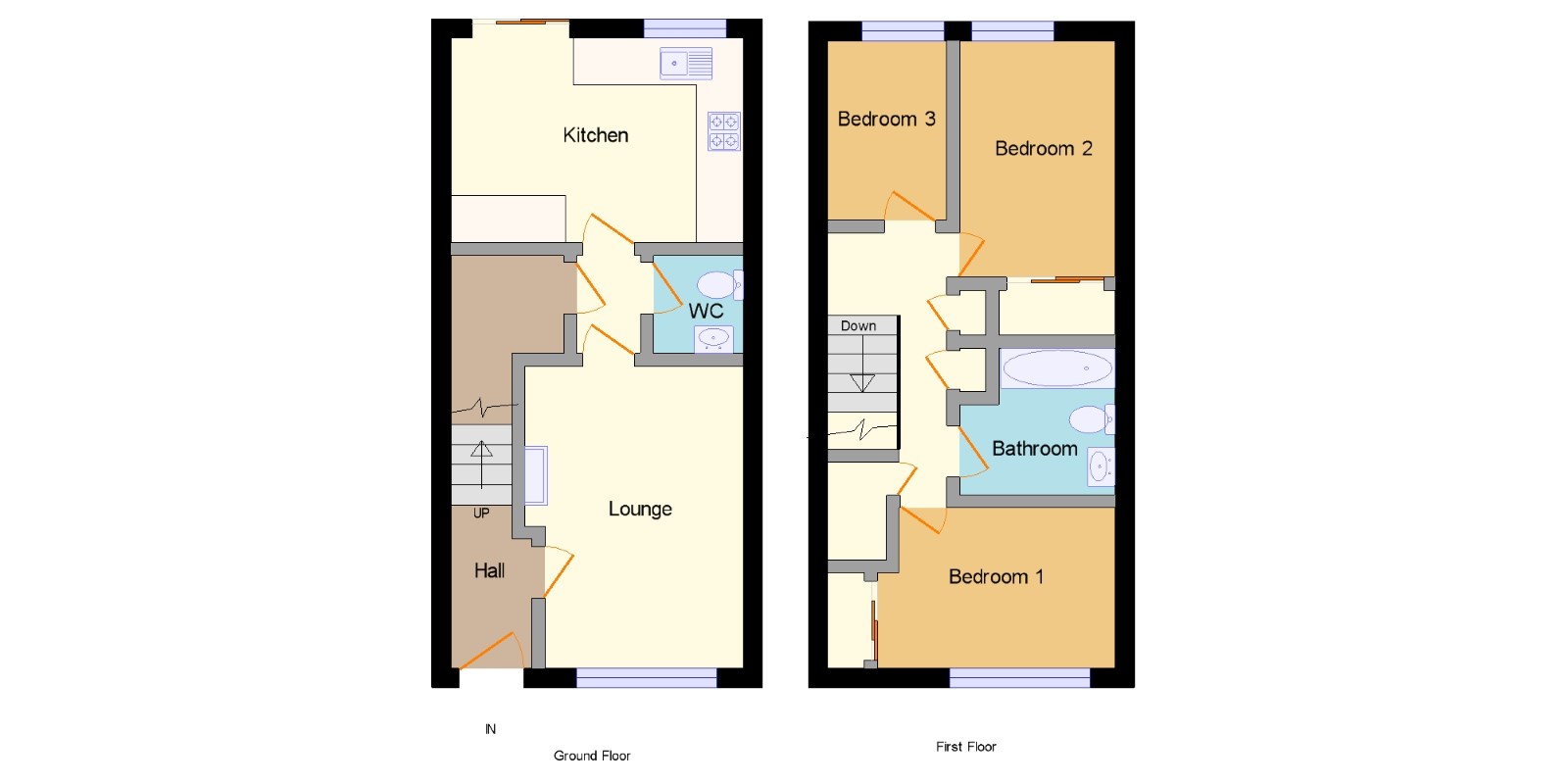 3 Bedrooms Terraced house for sale in Bradan Road, Troon, South Ayrshire, Scotland KA10