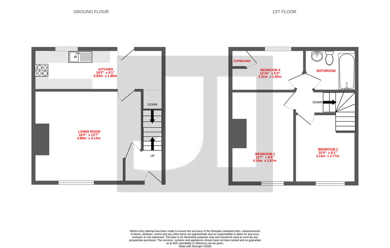 13, Shirley Street, Shipley floorplan